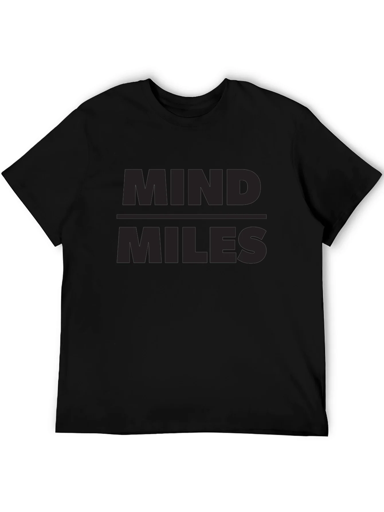 Camiseta Negra Mind Miles para Hombre