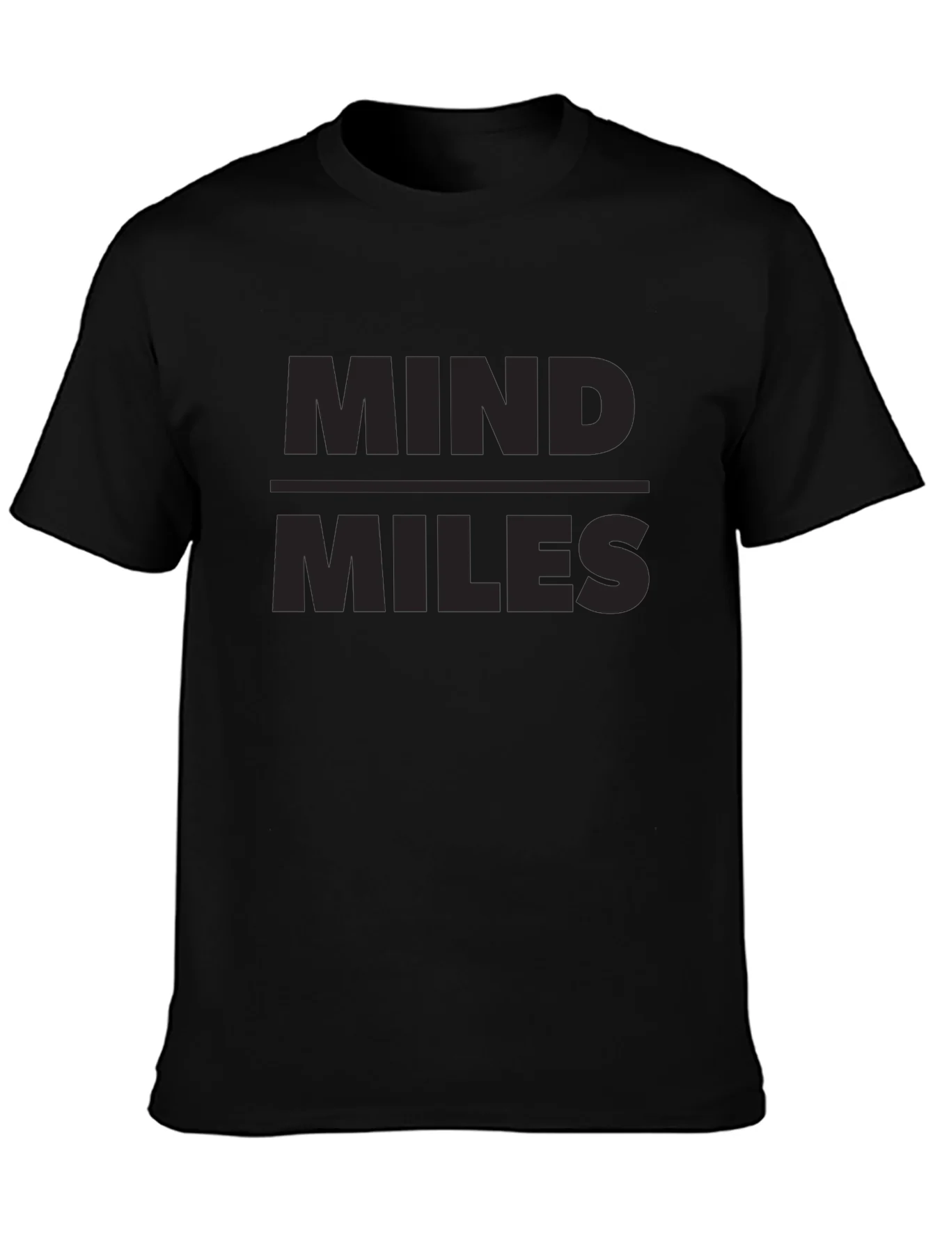 Camiseta Negra Mind Miles para Hombre