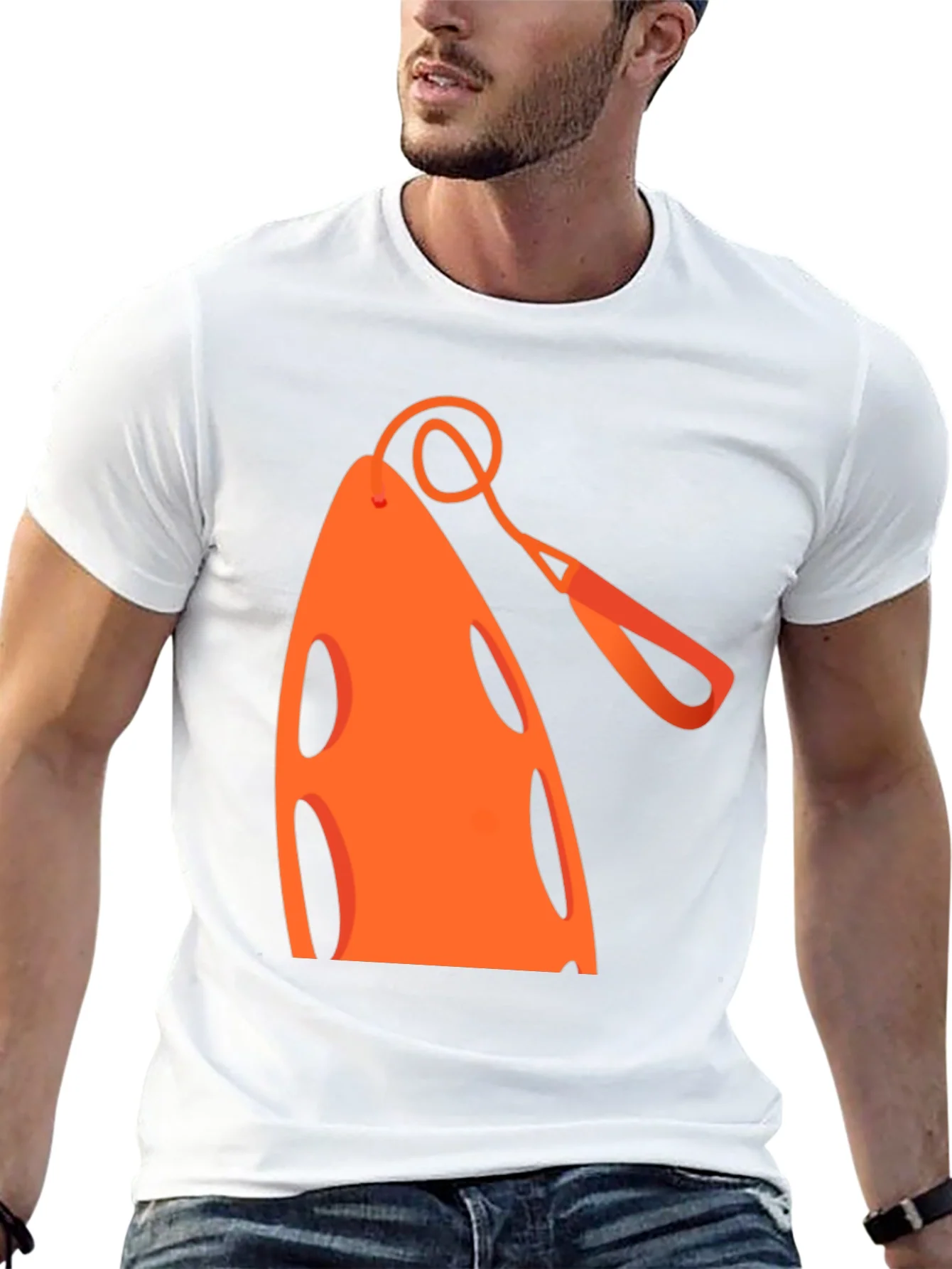 Rebbecca Orange Lifeguard Rescue Can Graphic Tee