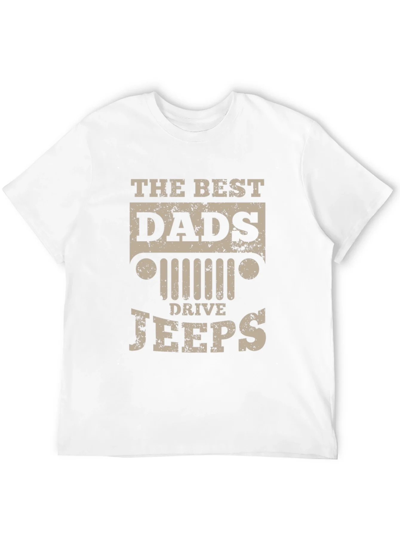 Camiseta Negra The Best Dads Drive Jeeps