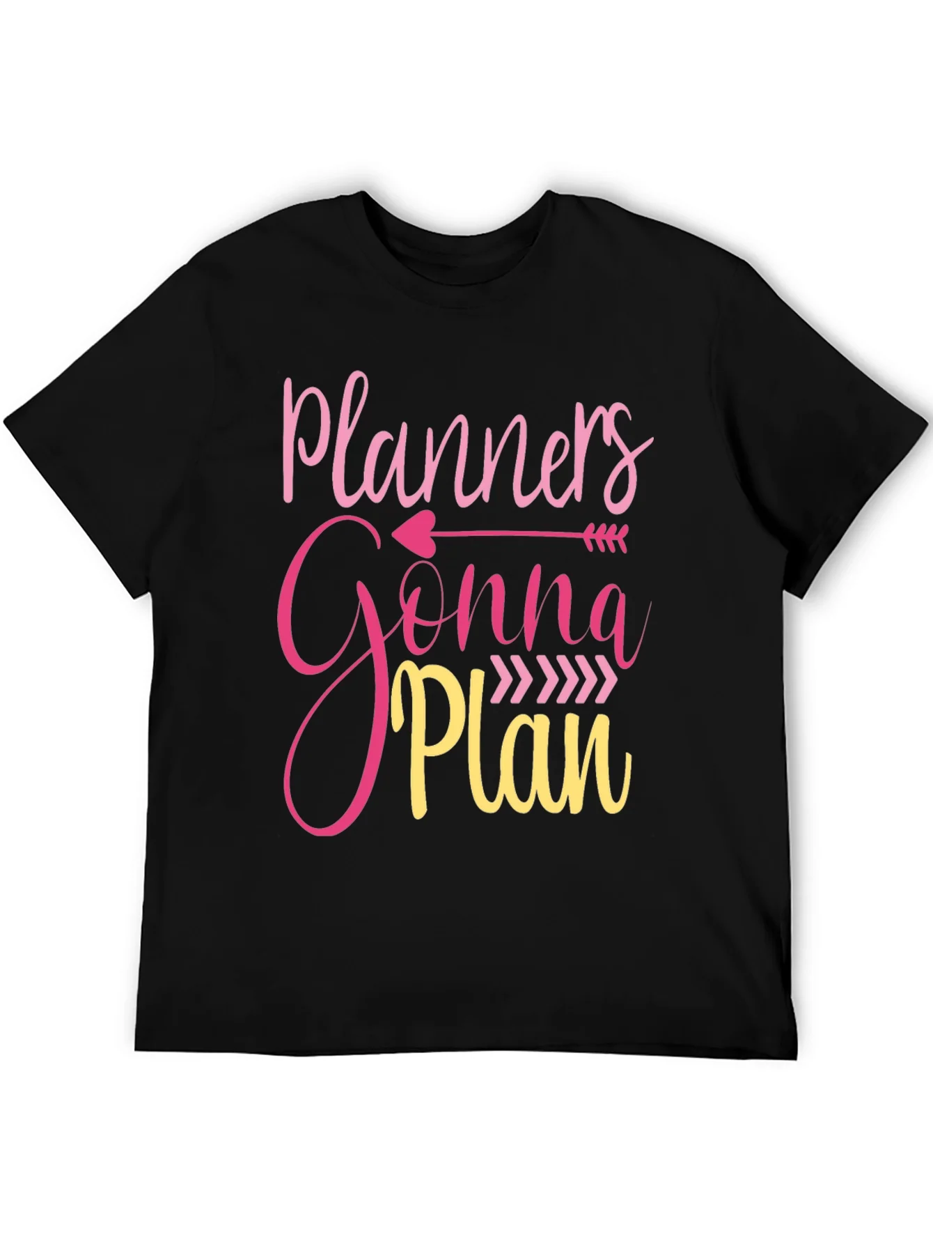 Camiseta Negra Planners Gonna Plan
