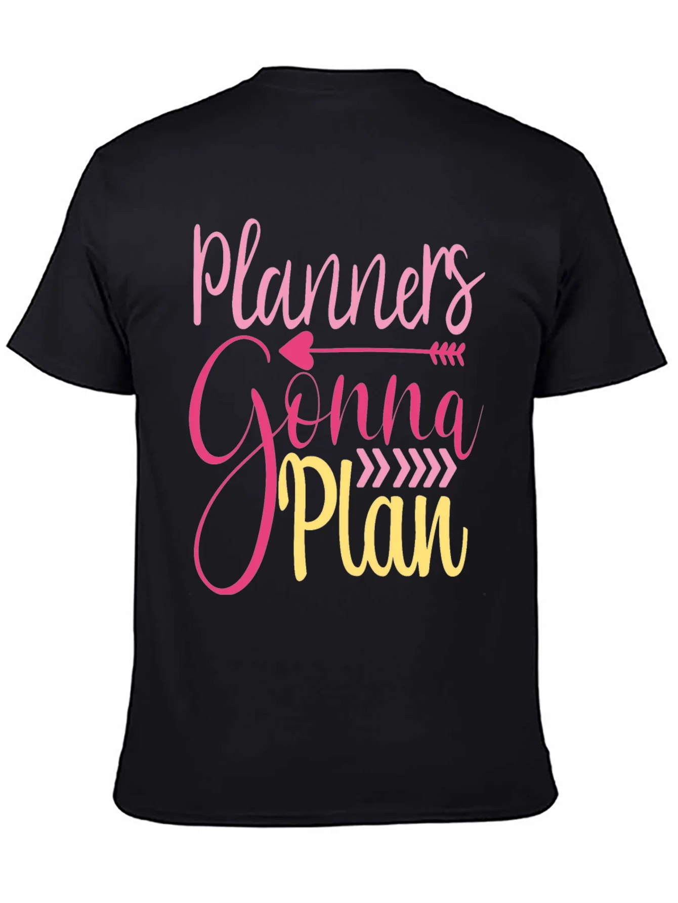 Camiseta Negra Planners Gonna Plan