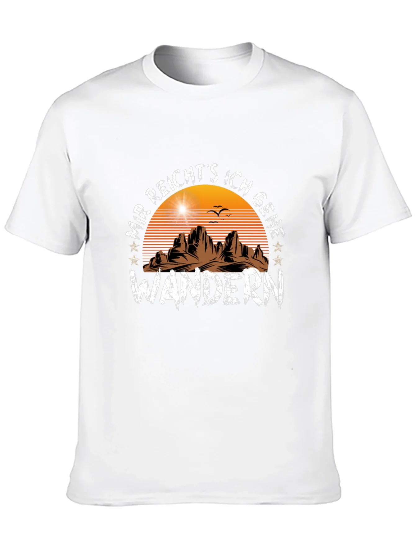 Camiseta Negra Wandern: ?Aventura al Aire Libre!