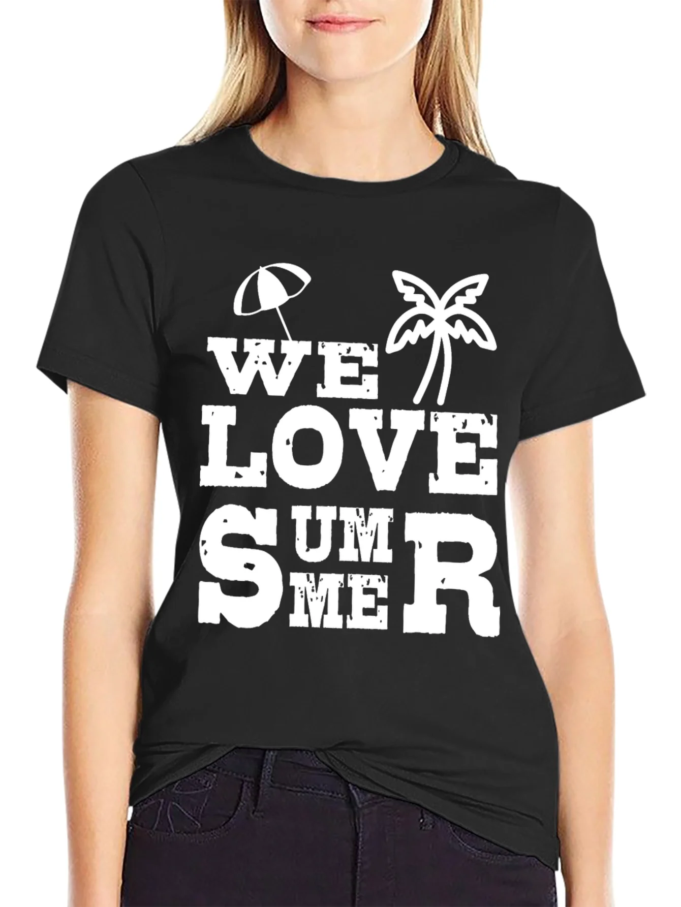 Camiseta Negra We Love Summer