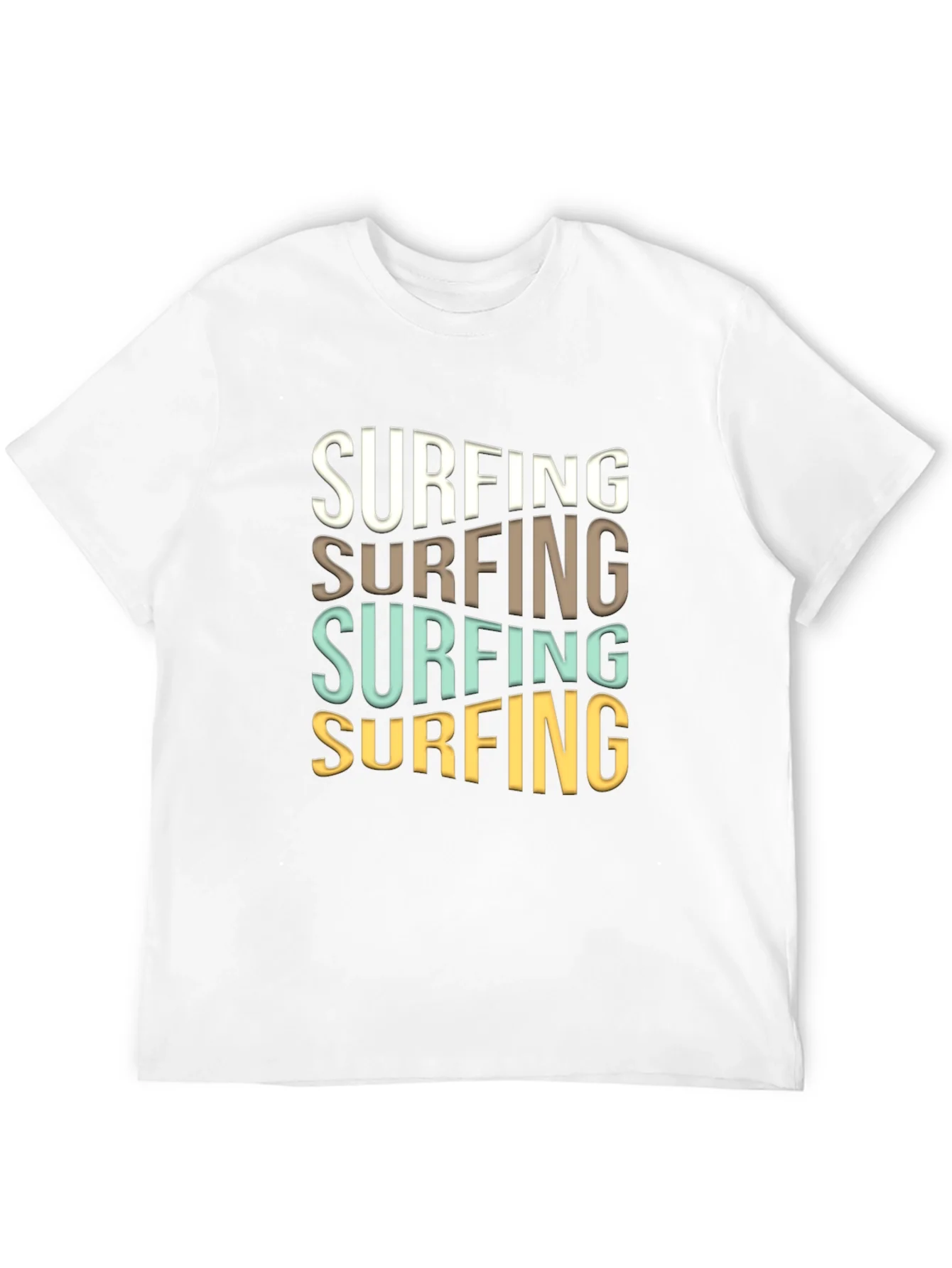 Camiseta Negra Surfing Estilo Retro