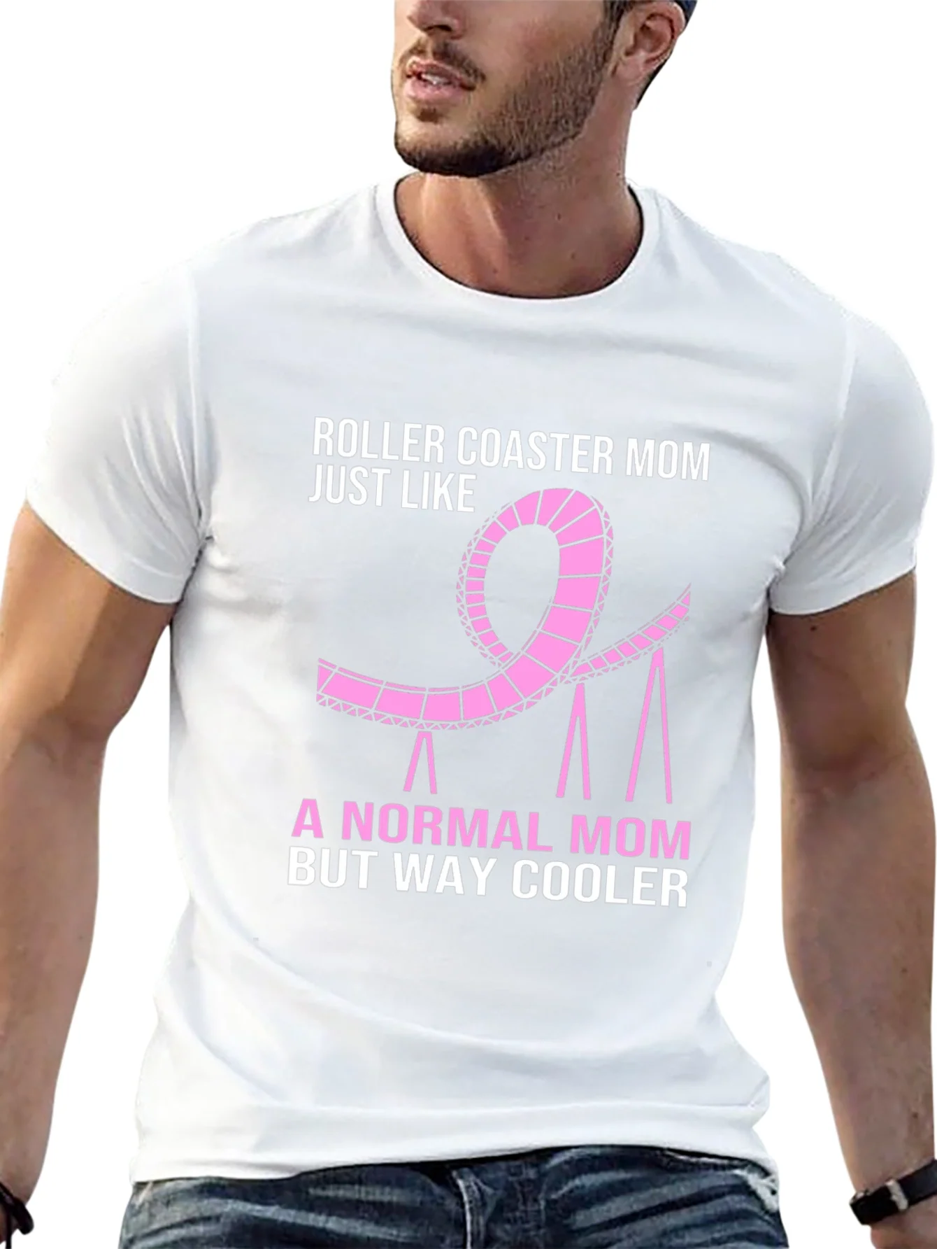 Camiseta Negra Roller Coaster Mom
