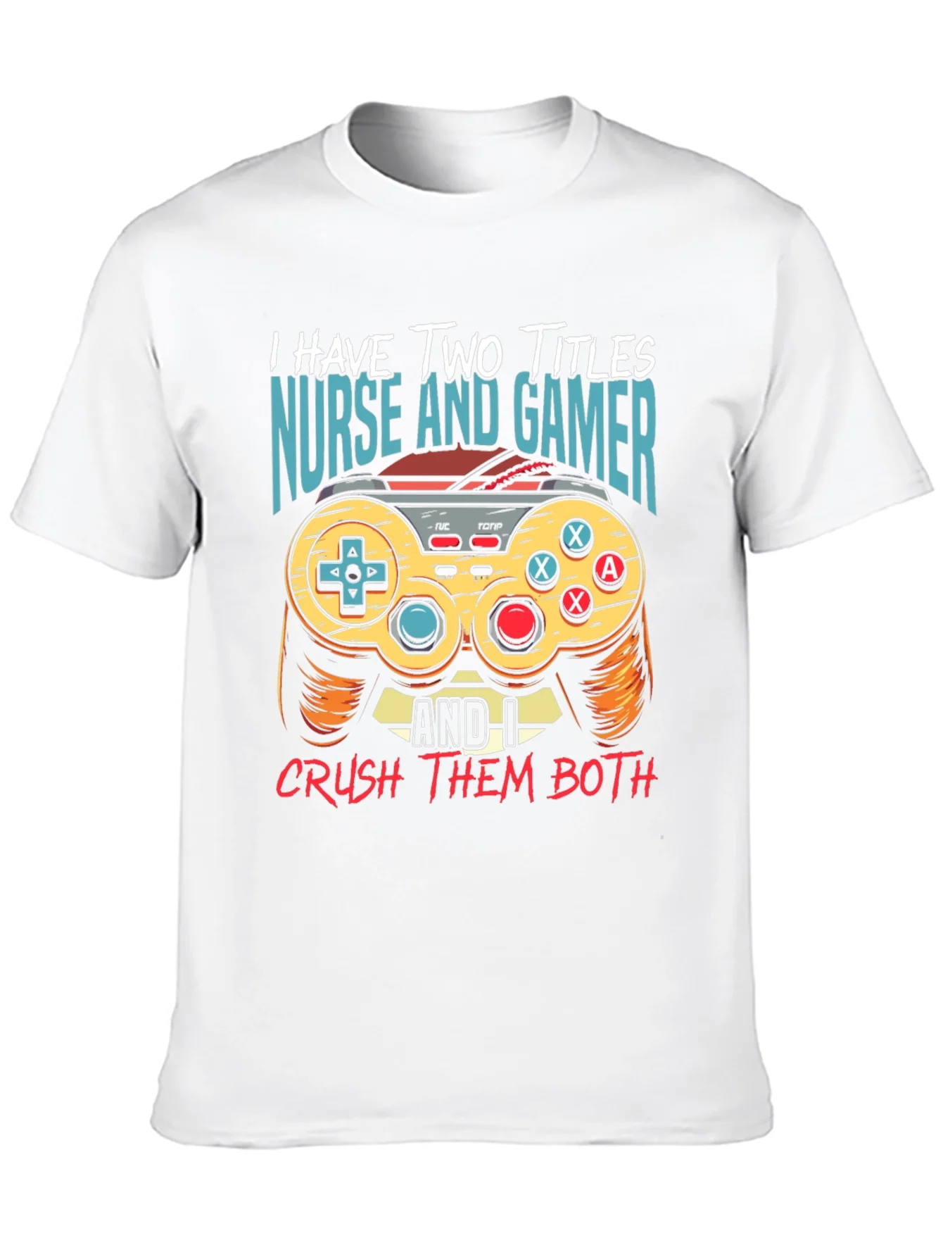 Camiseta Negra: Enfermera y Gamer - ?Doble T¨ªtulo!