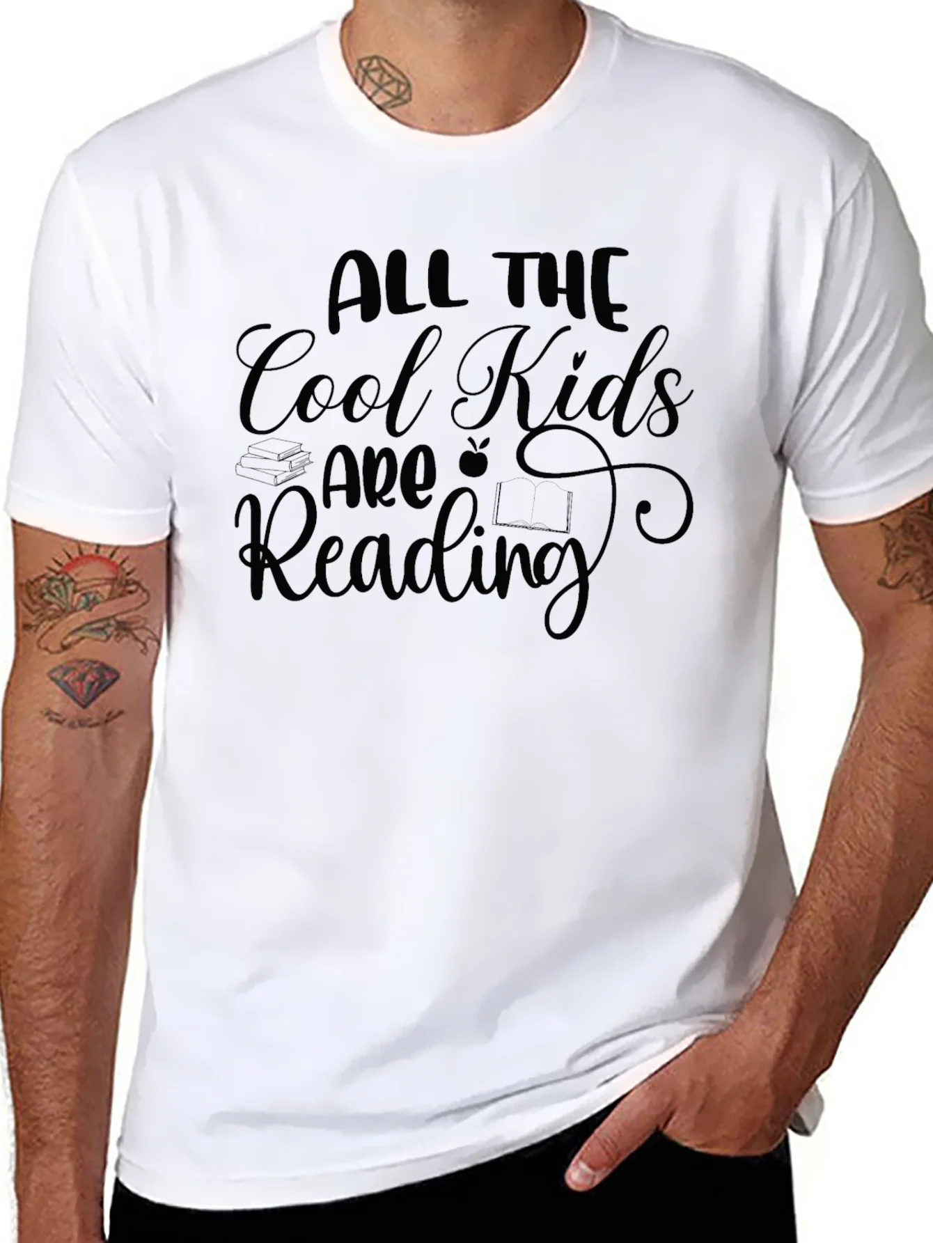 Camiseta Negra: All The Cool Kids Are Reading