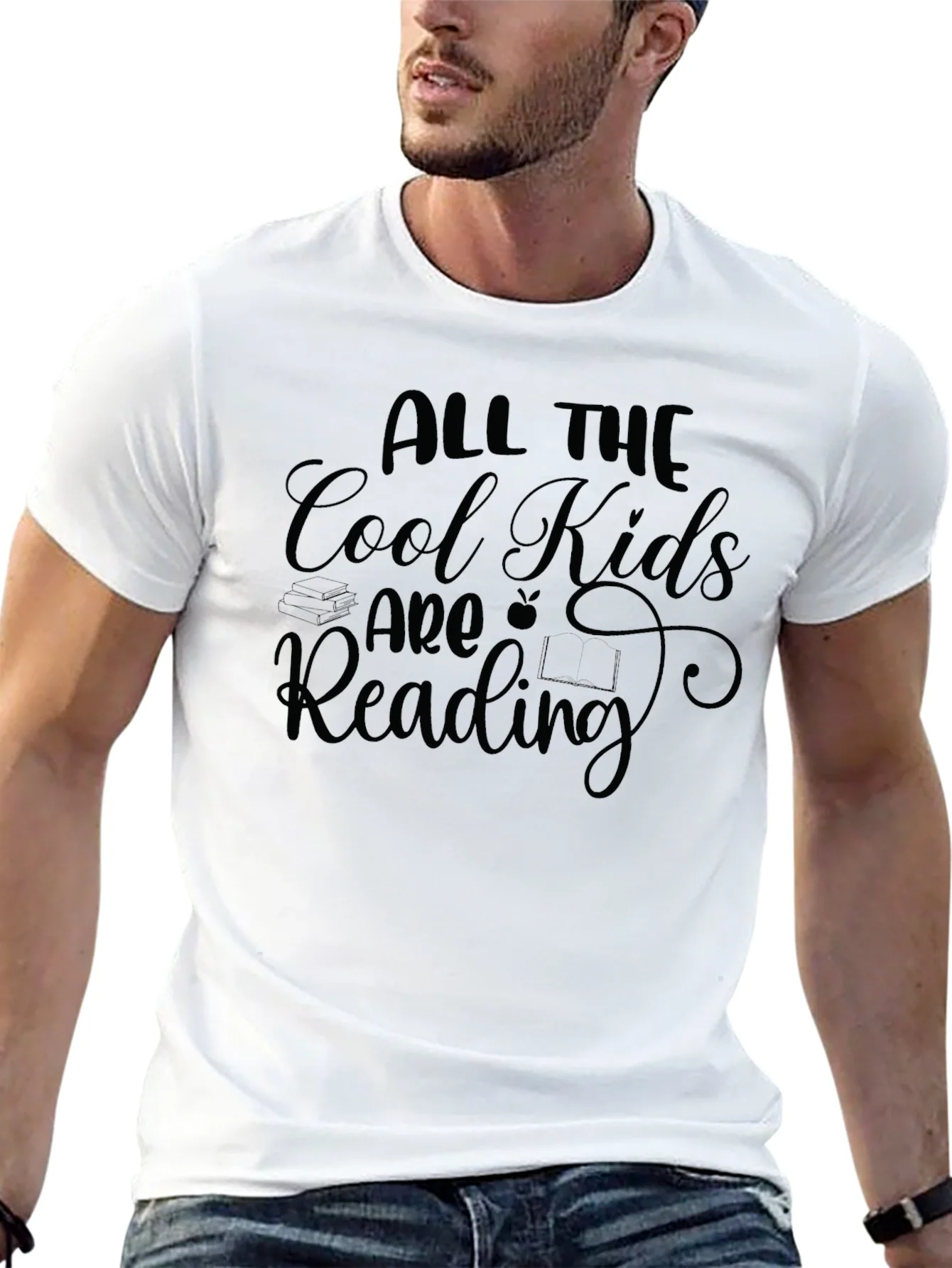 Camiseta Negra: All The Cool Kids Are Reading