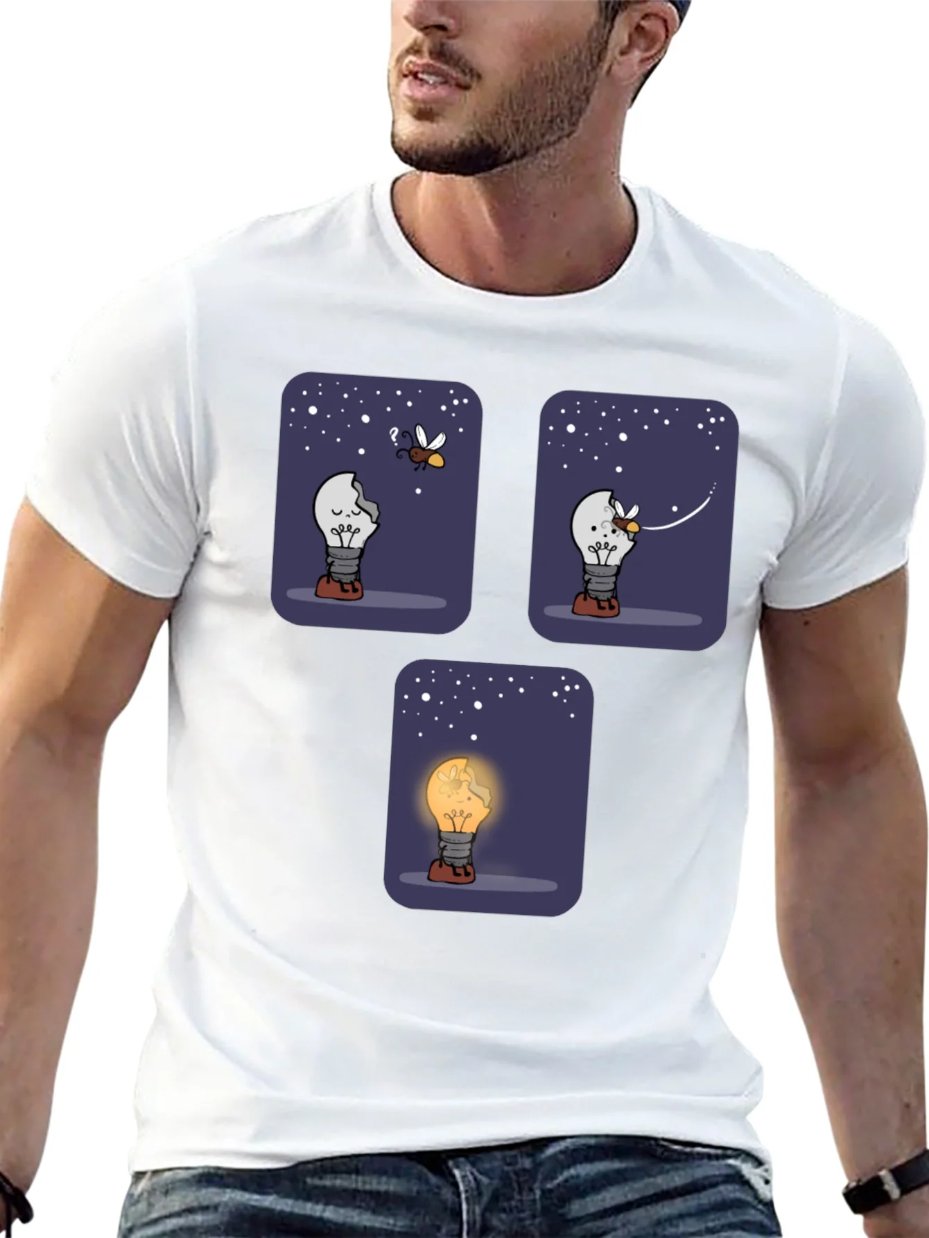 Rebbecca Funny Lightbulb T-Shirt