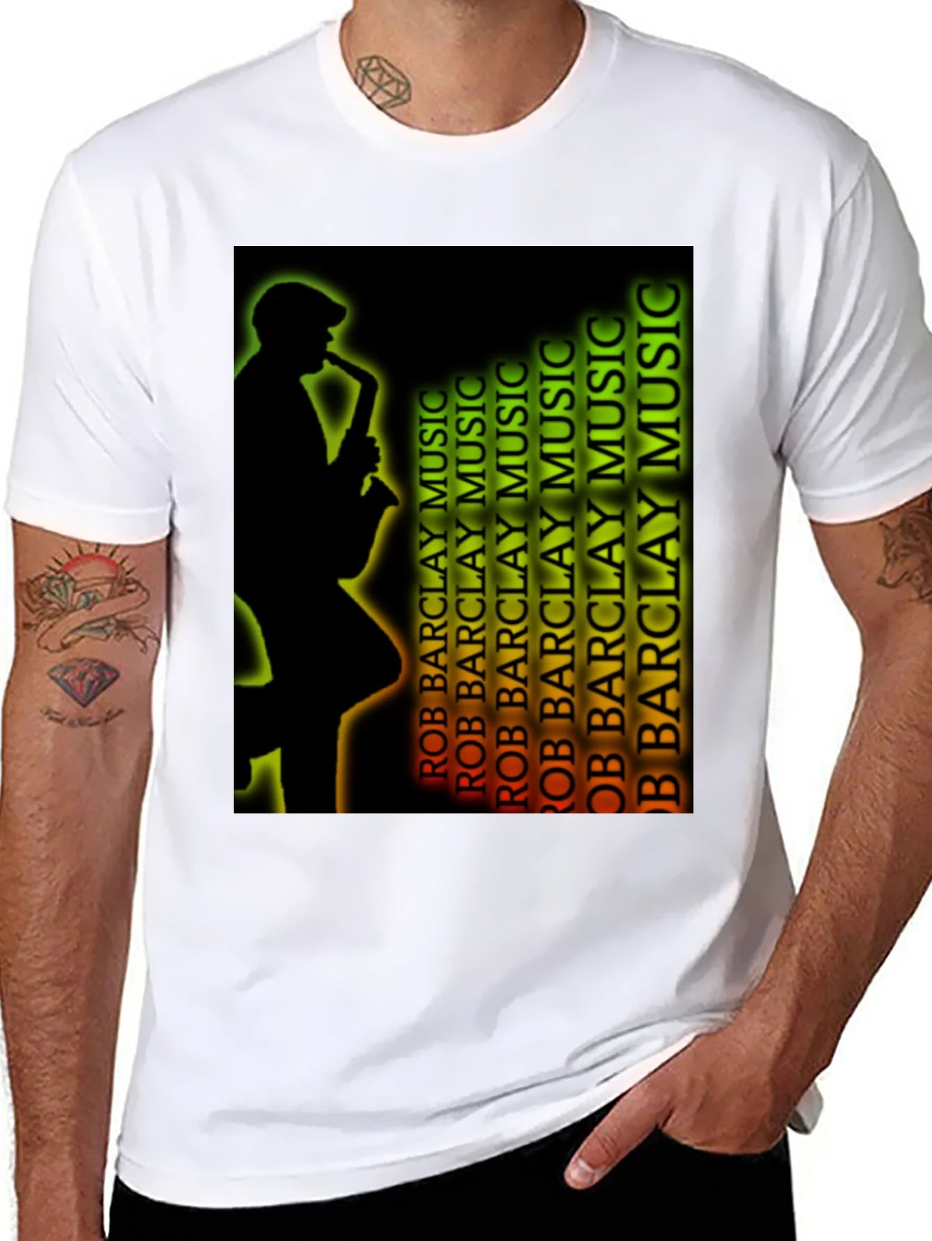 Camiseta Negra M¨²sica Jazz