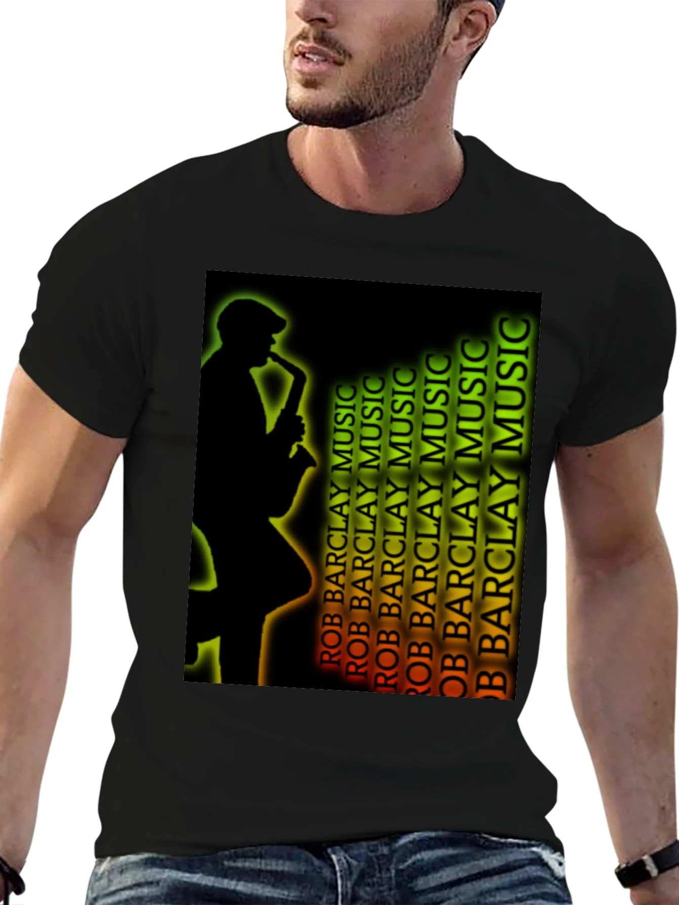 Camiseta Negra M¨²sica Jazz