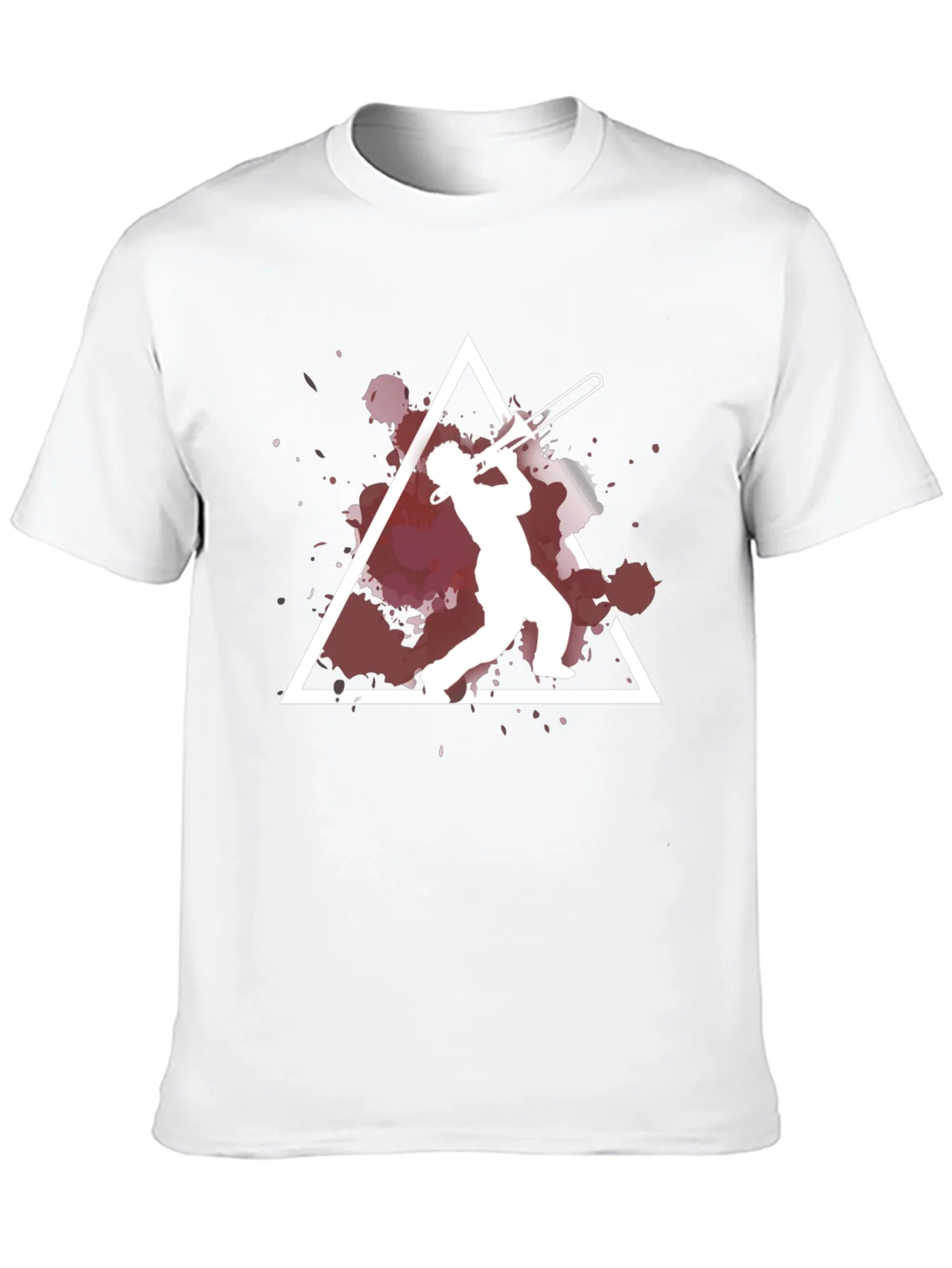 Camiseta Negra con Dise?o de Tromb¨®n Jazz