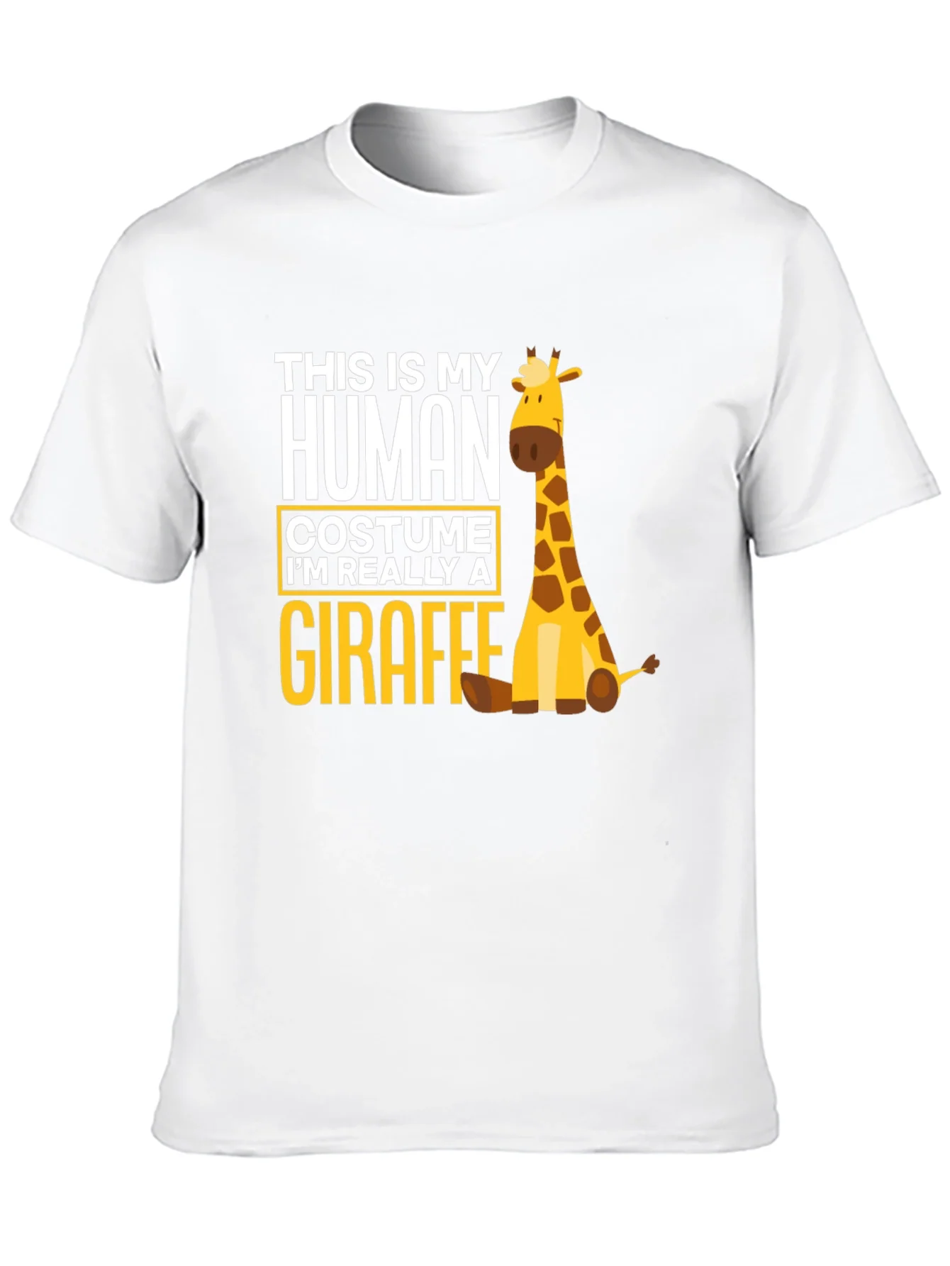 Rebbecca Human Costume Giraffe T-Shirt - Funny Animal Tee