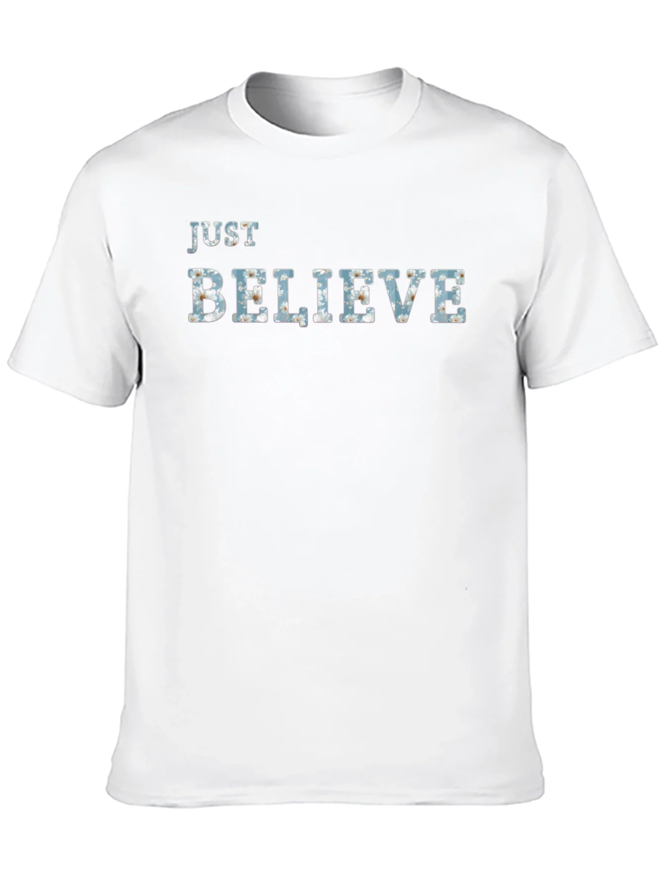 Rebbecca Just Believe Graphic Tee - Mens Black T-Shirt