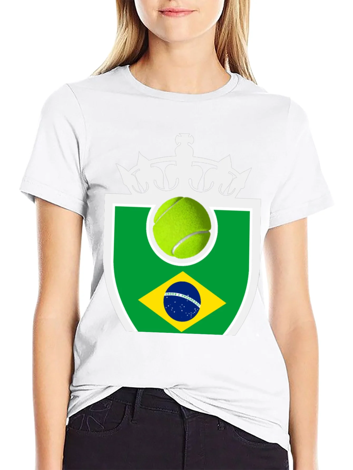 Camiseta Negra Tennis Brasil