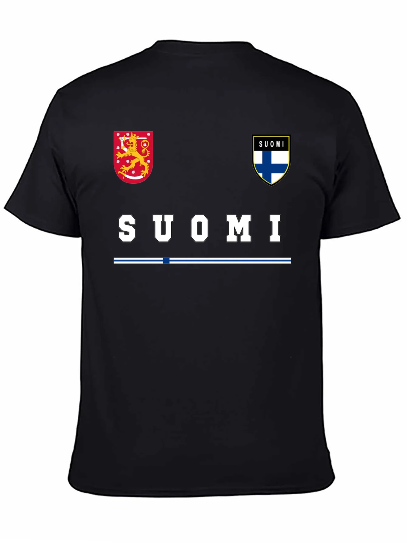 Camiseta Negra Suomi Finlandesa