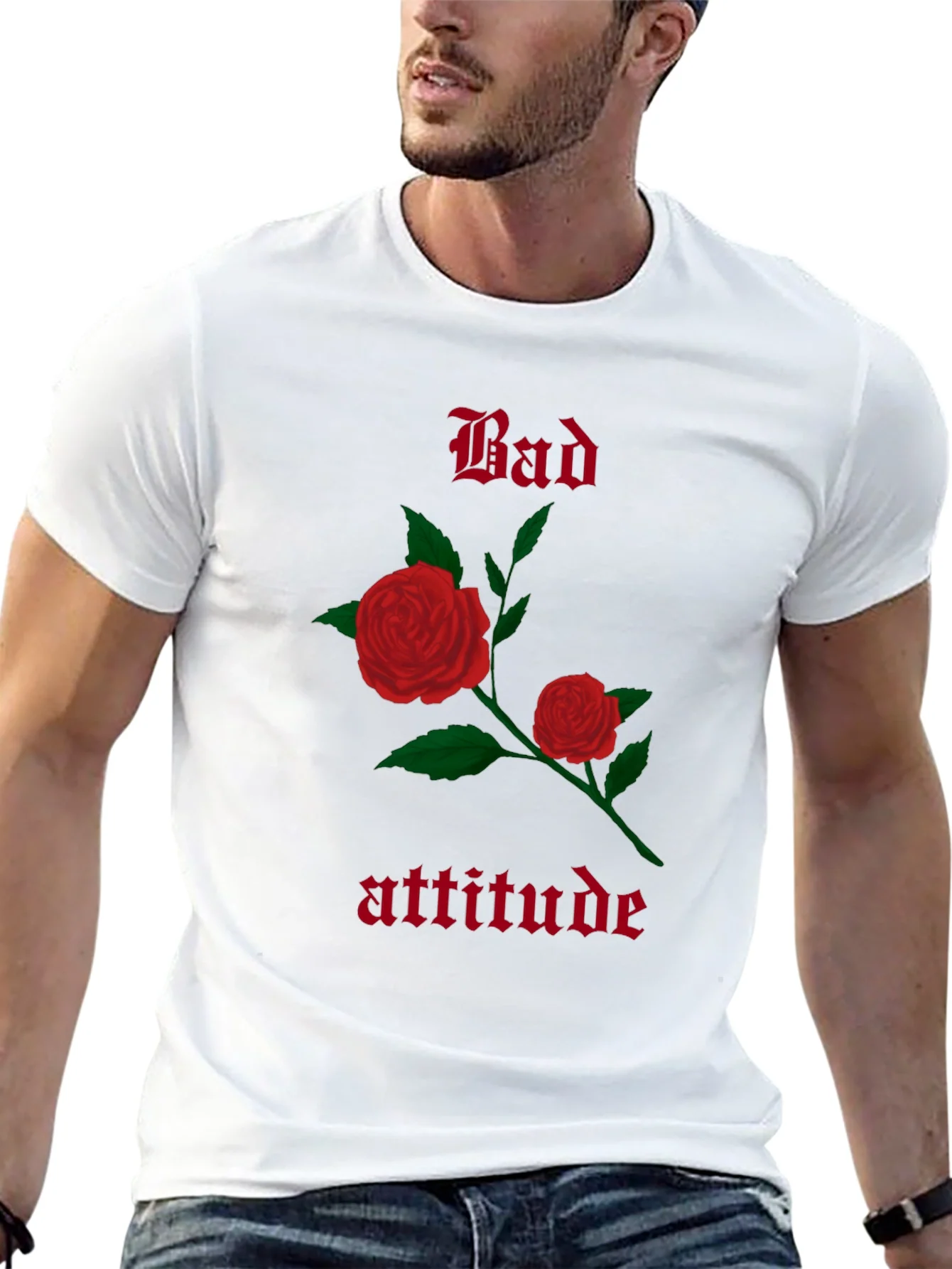 Rebbecca Bad Attitude Rose Graphic T-Shirt