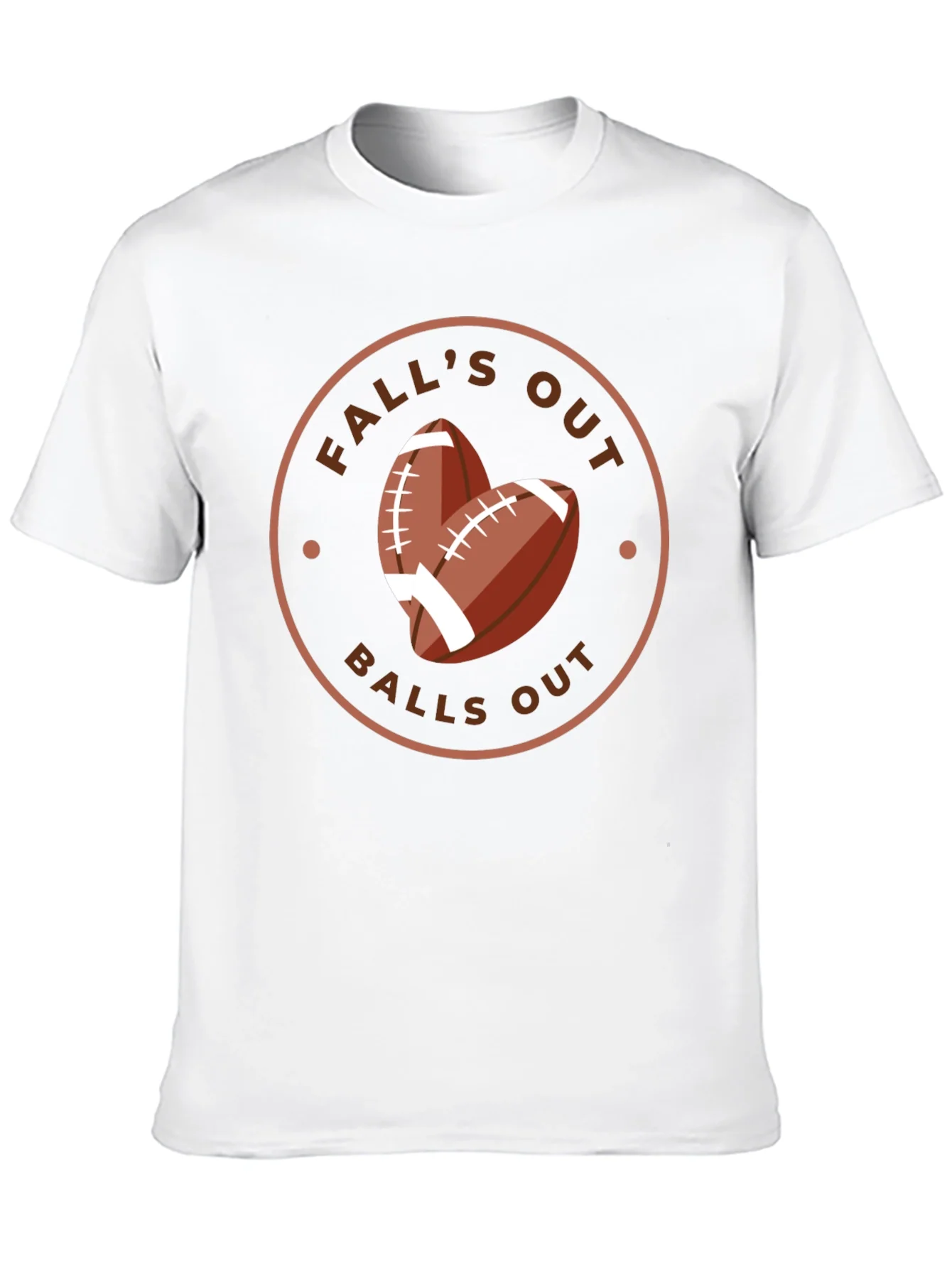 Rebbecca Falls Out Balls Out Football T-Shirt