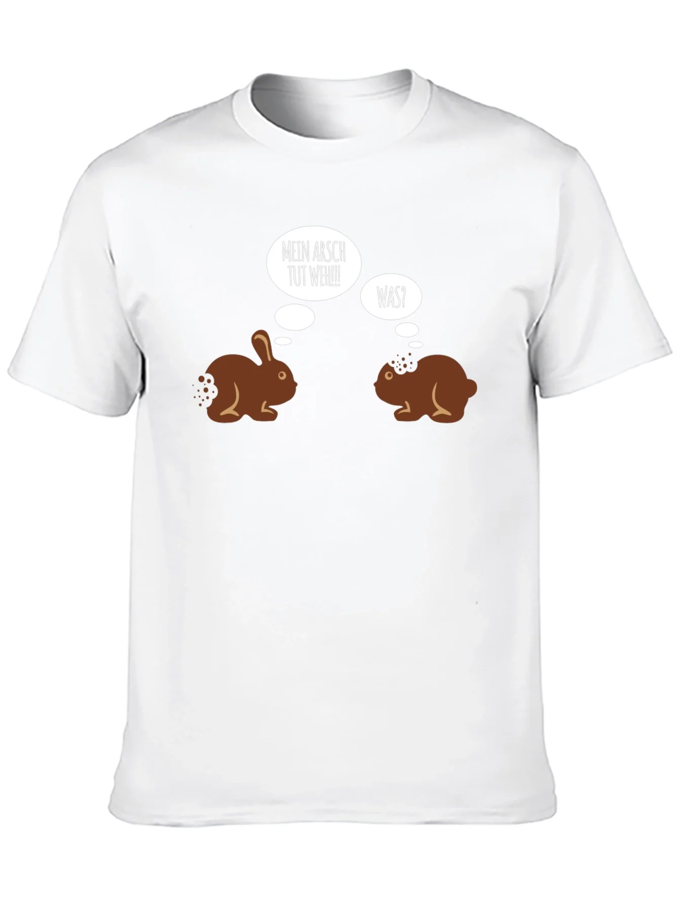 Camiseta Negra Humor Conejos de Chocolate