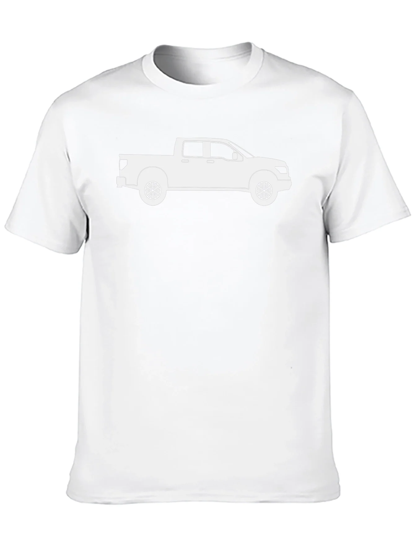 Camiseta Negra con Dise?o de Camioneta Pickup