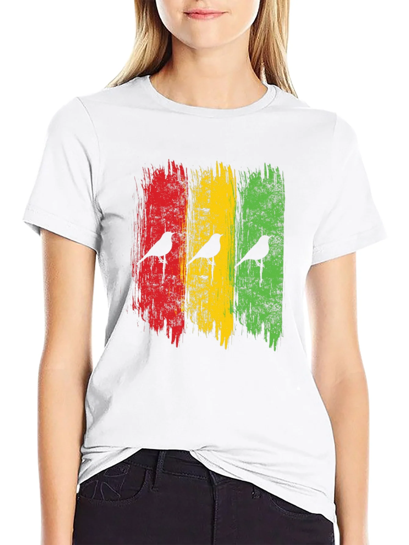 Camiseta Hombre Dise?o Rastafari Aves