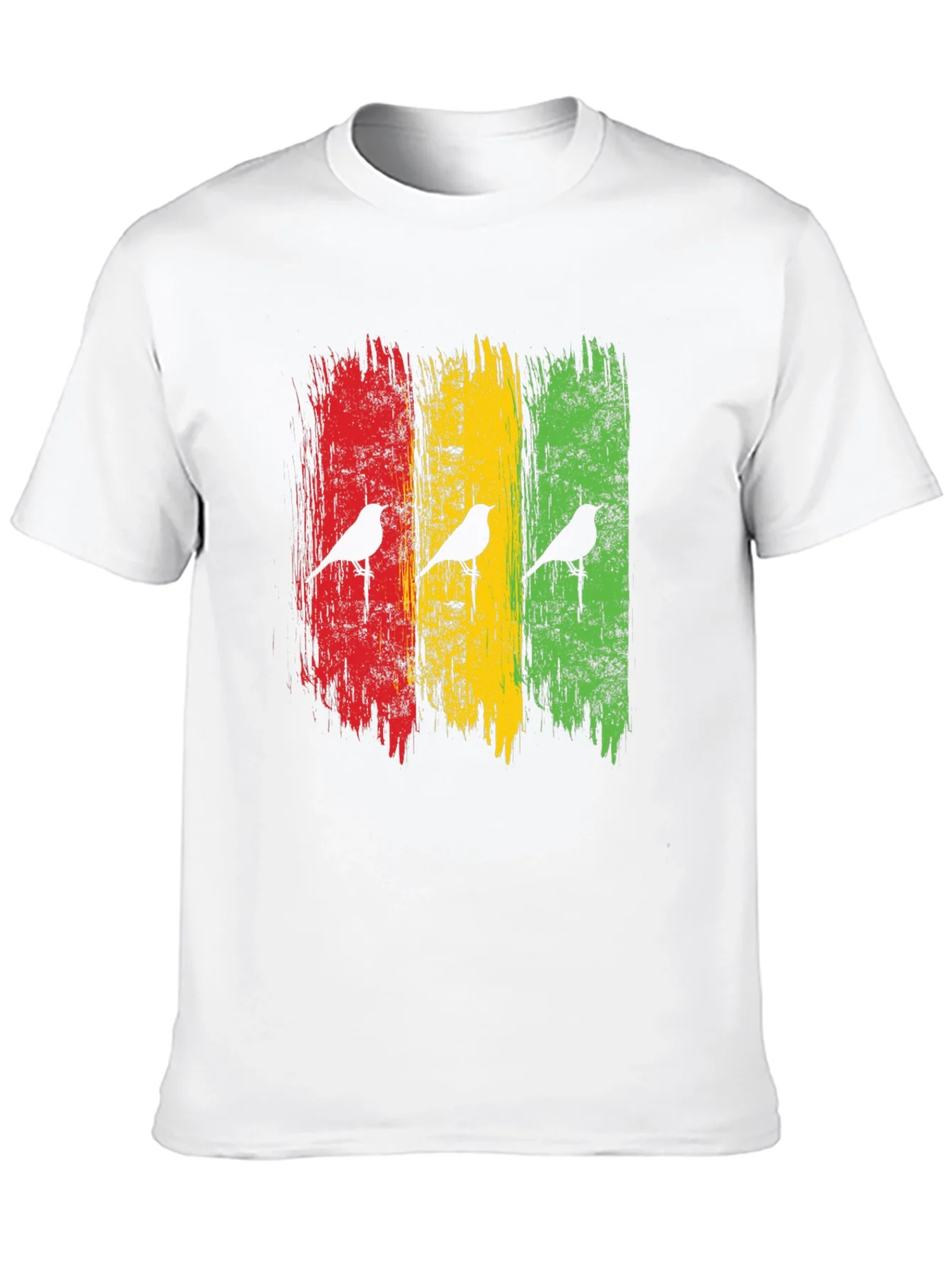 Camiseta Hombre Dise?o Rastafari Aves