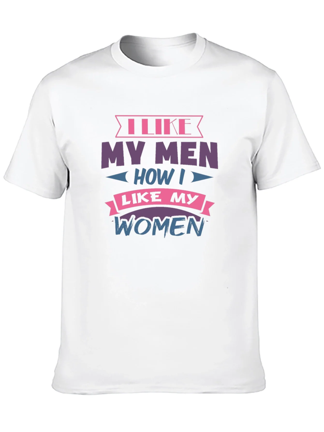 Camiseta Negra con Dise?o I Like My Men