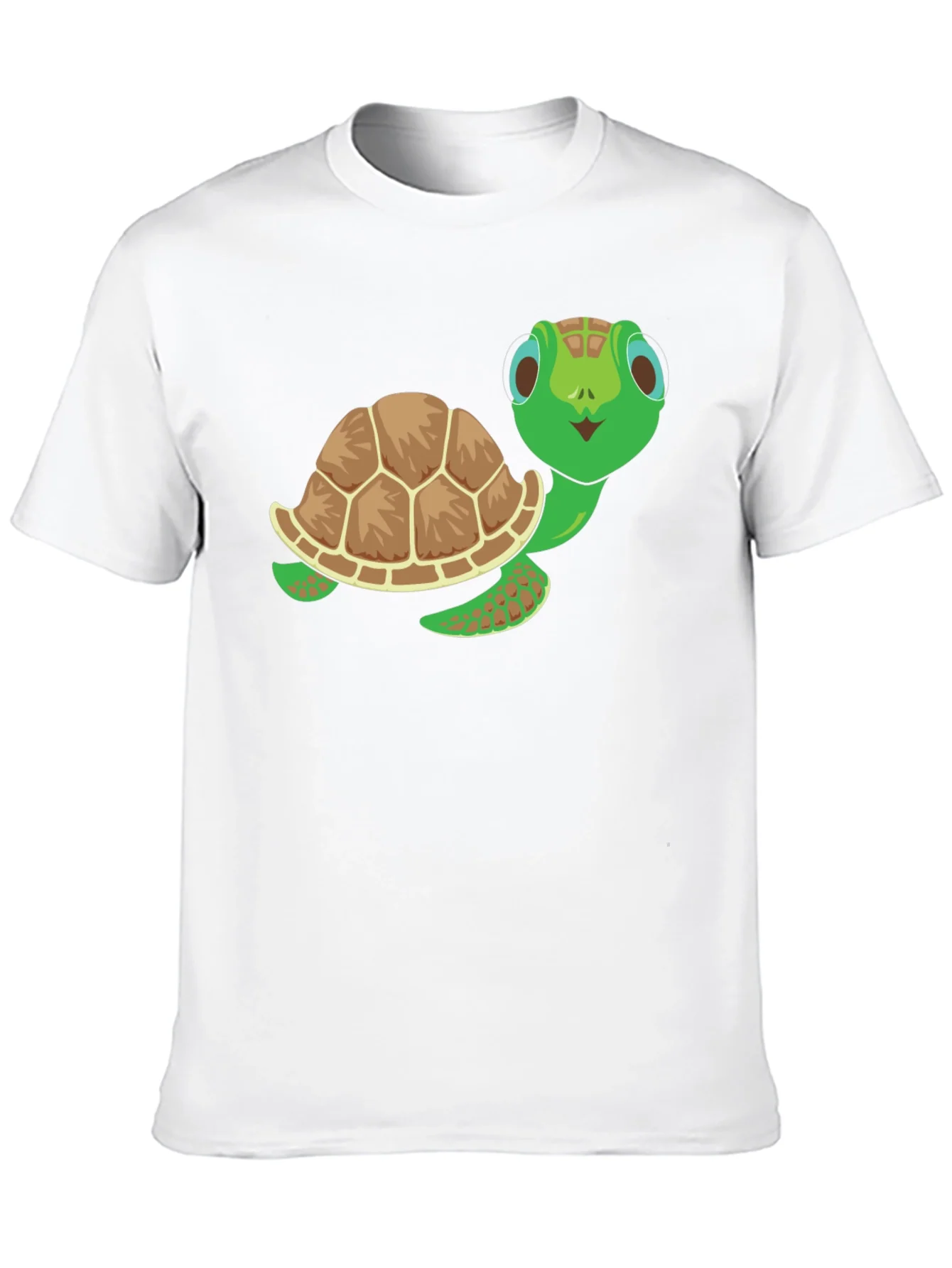 Camiseta Negra con Dise?o de Tortuga Amigable