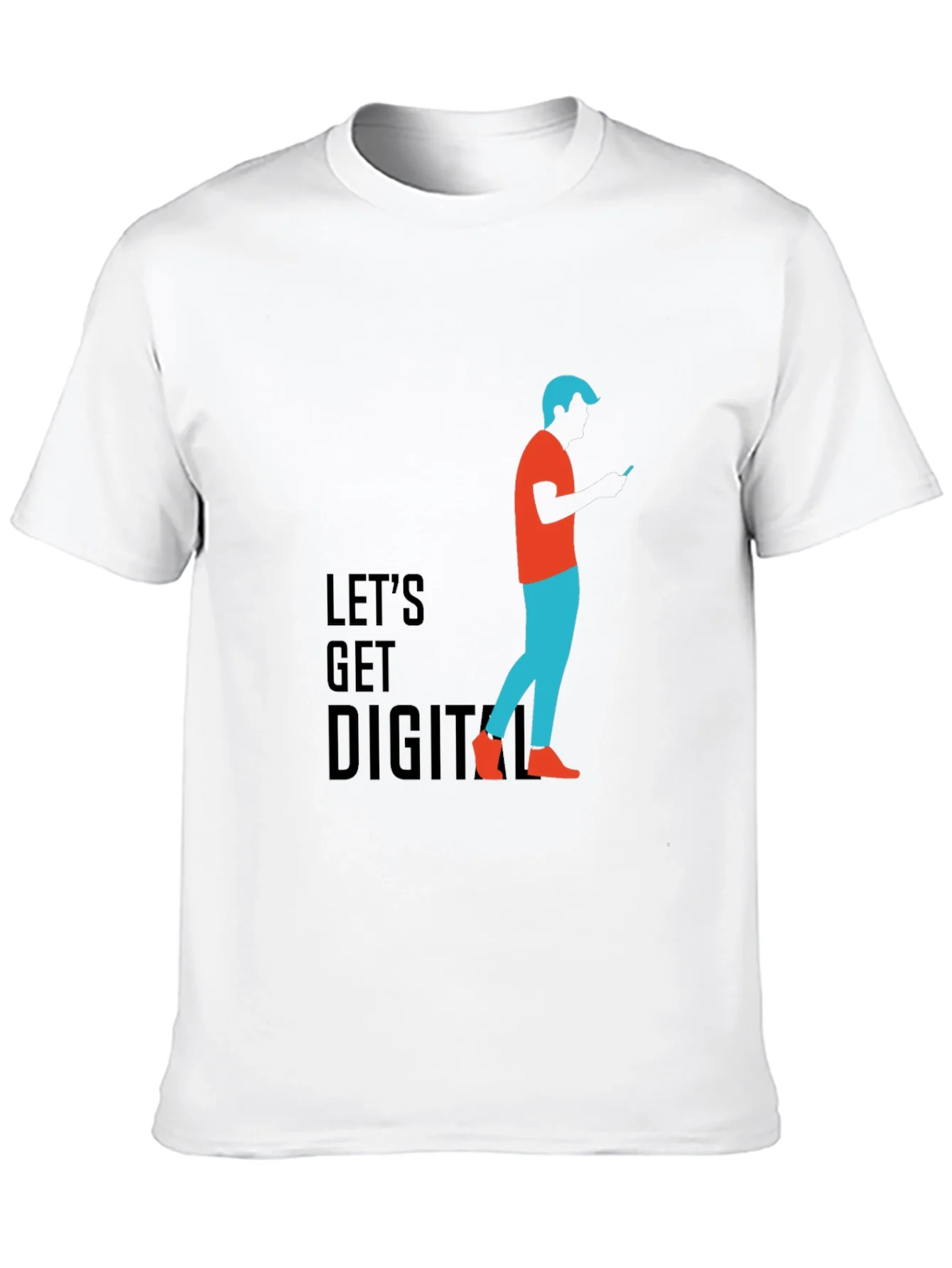 Camiseta Negra Digital para Hombre