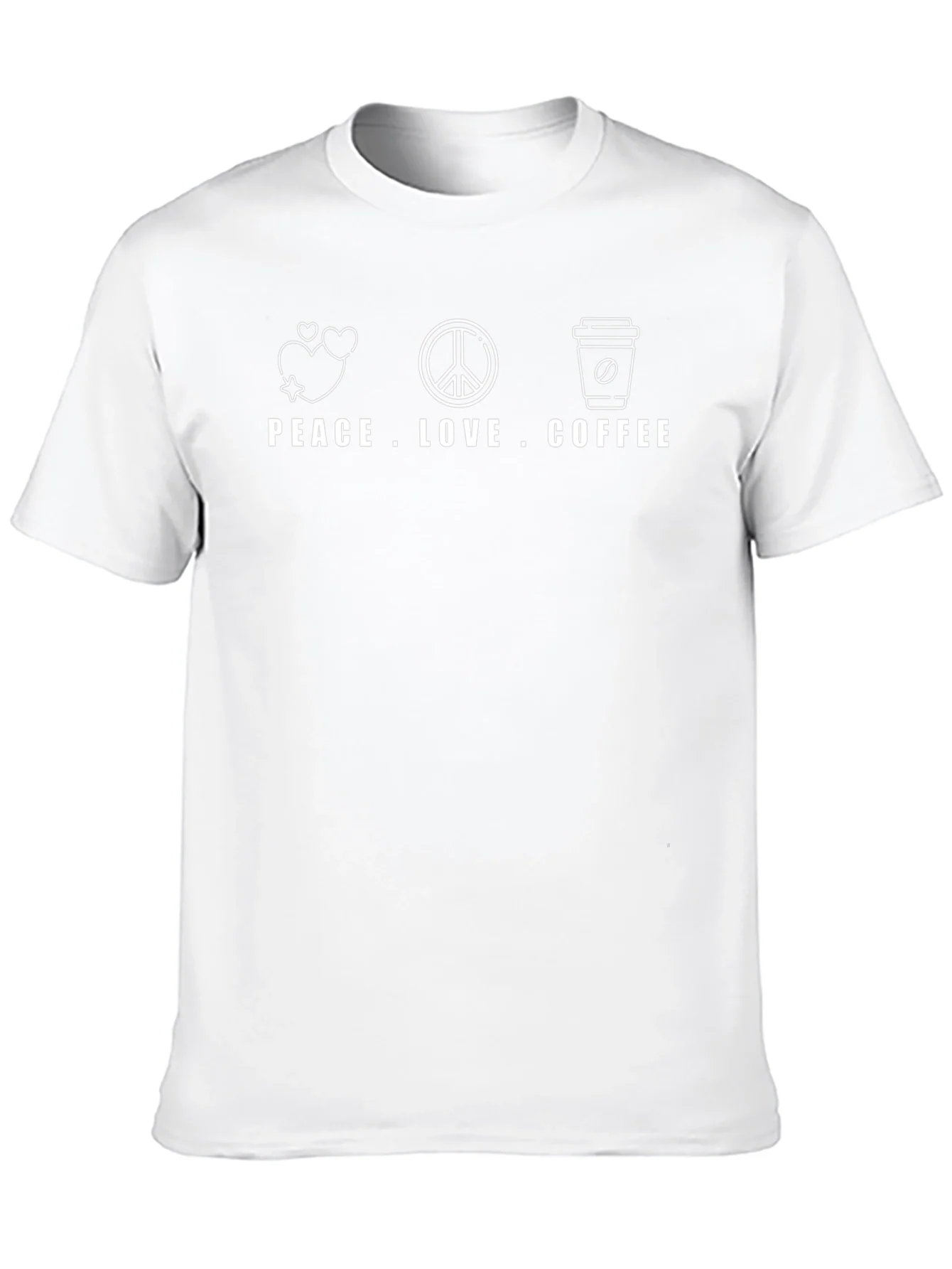 Rebbecca Peace Love Coffee Graphic Tee - Black