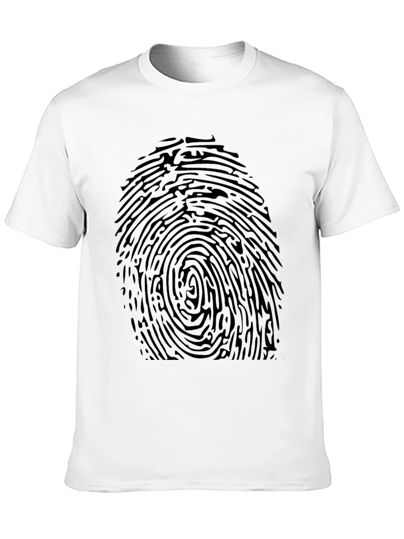 Rebbecca Fingerprint Graphic Tee - Black Novelty T-Shirt