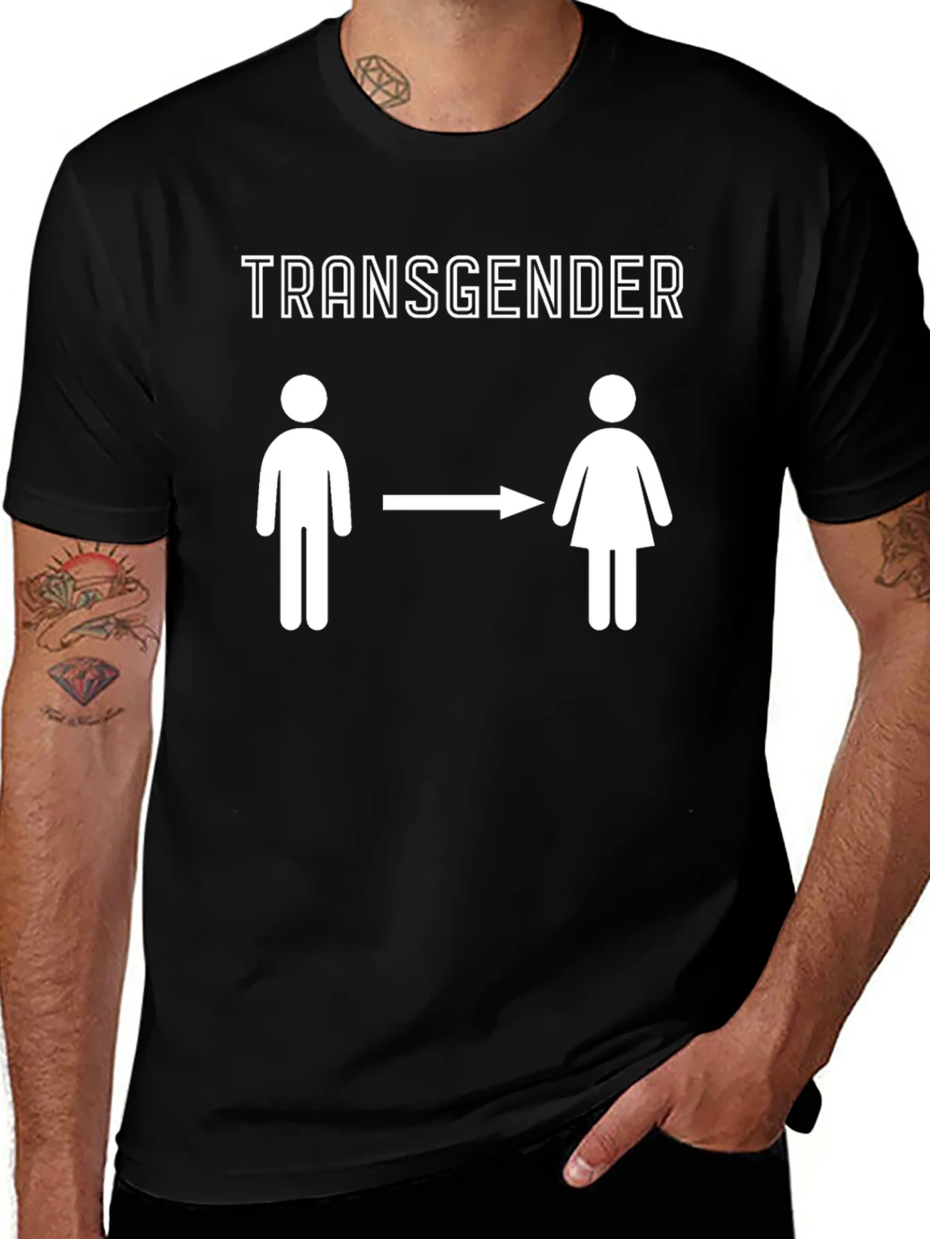Camiseta Transg¨¦nero con Dise?o Gr¨¢fico Unisex