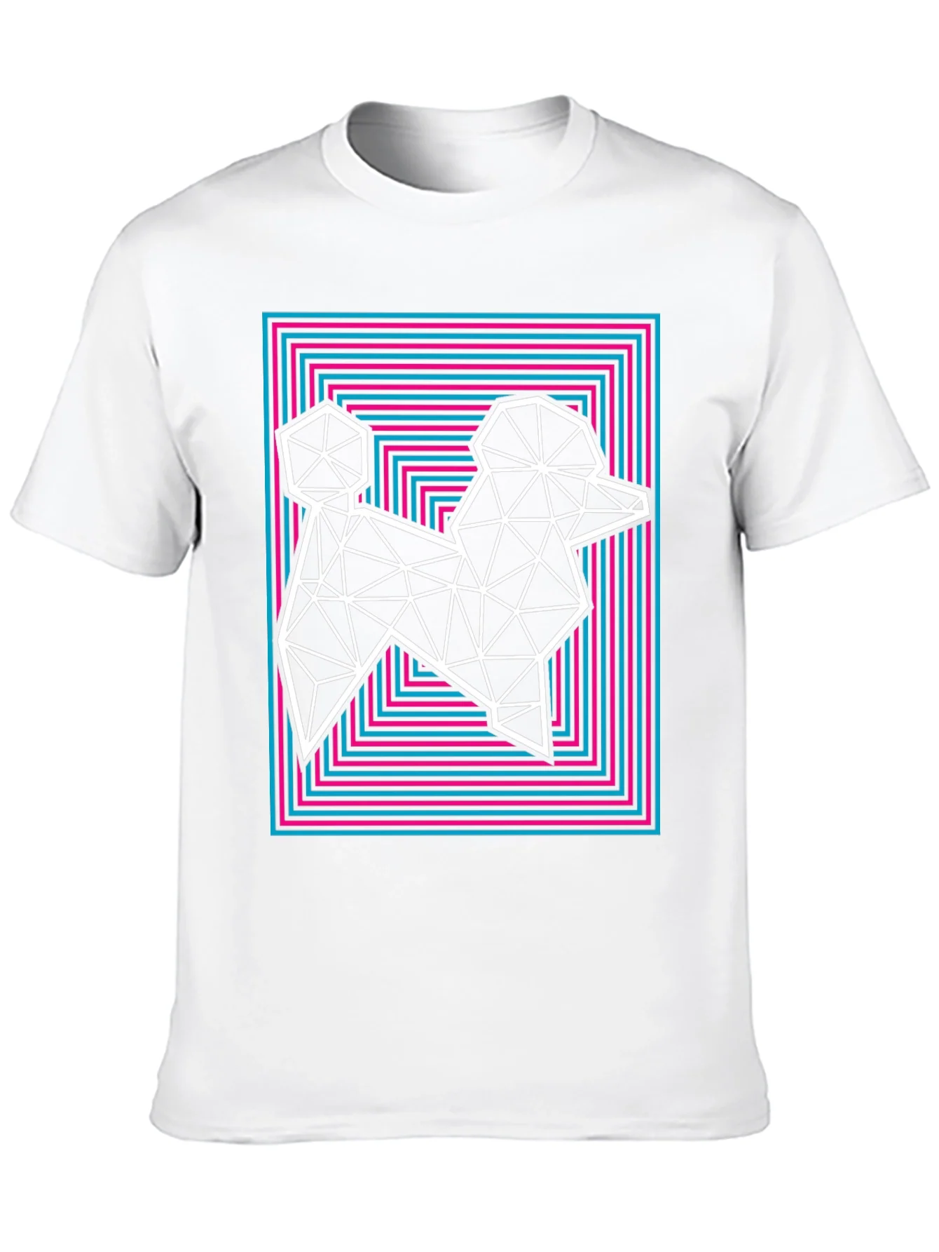 Rebbecca Geometric Poodle Graphic Tee - Stylish Mens T-Shirt