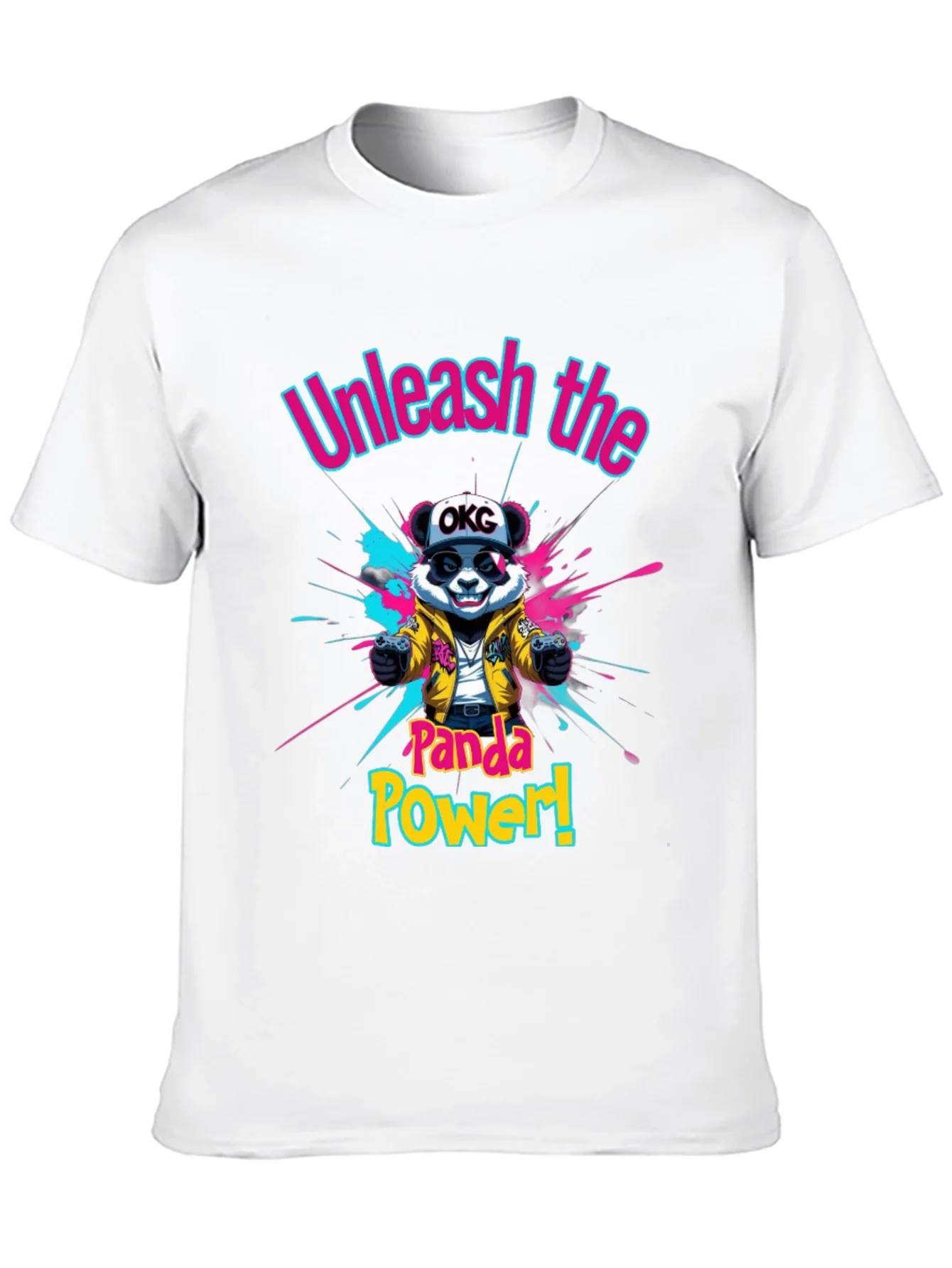 Camiseta Negra Panda Gamer: ?Desata el Poder!