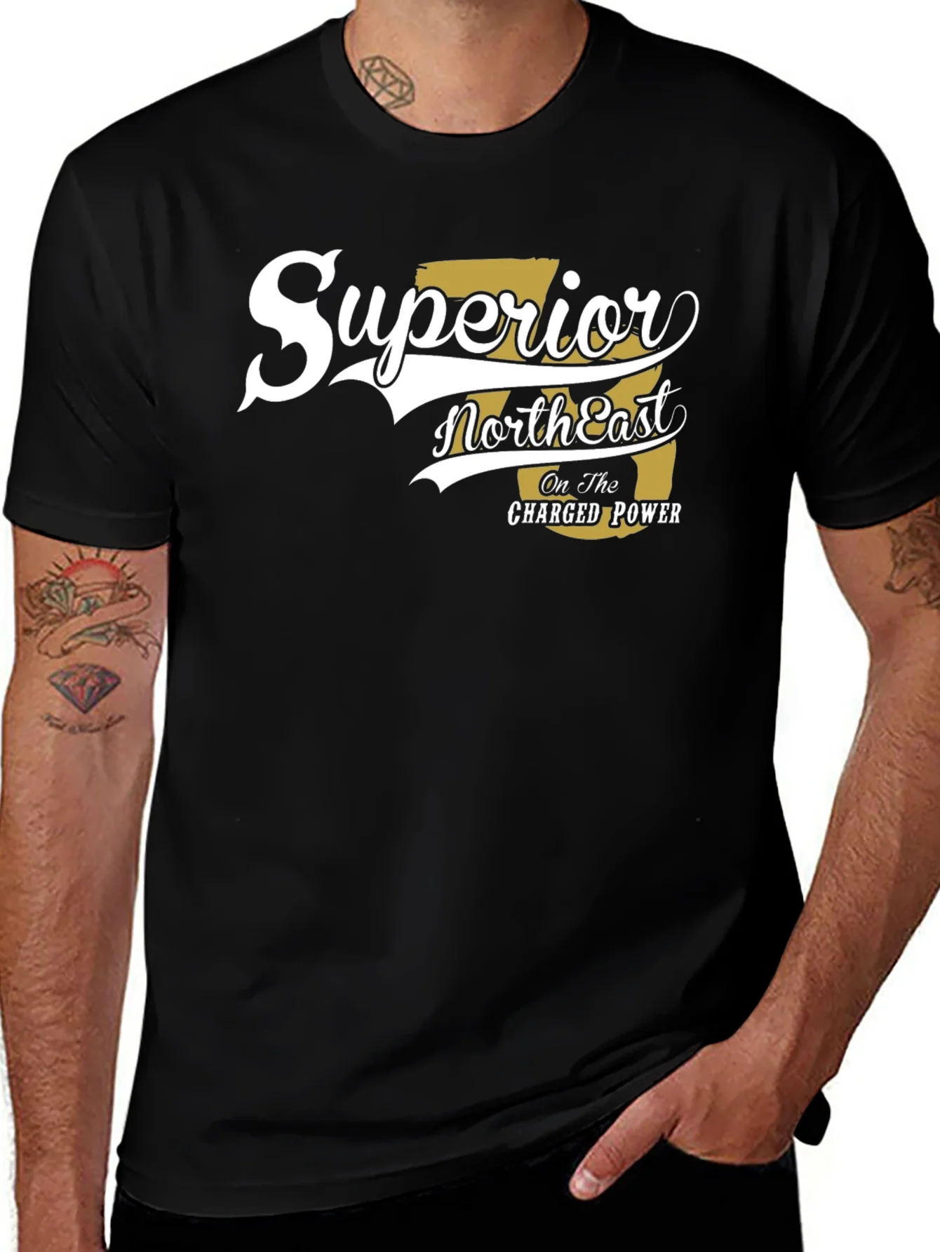 Camiseta Negra Superior NorthEast