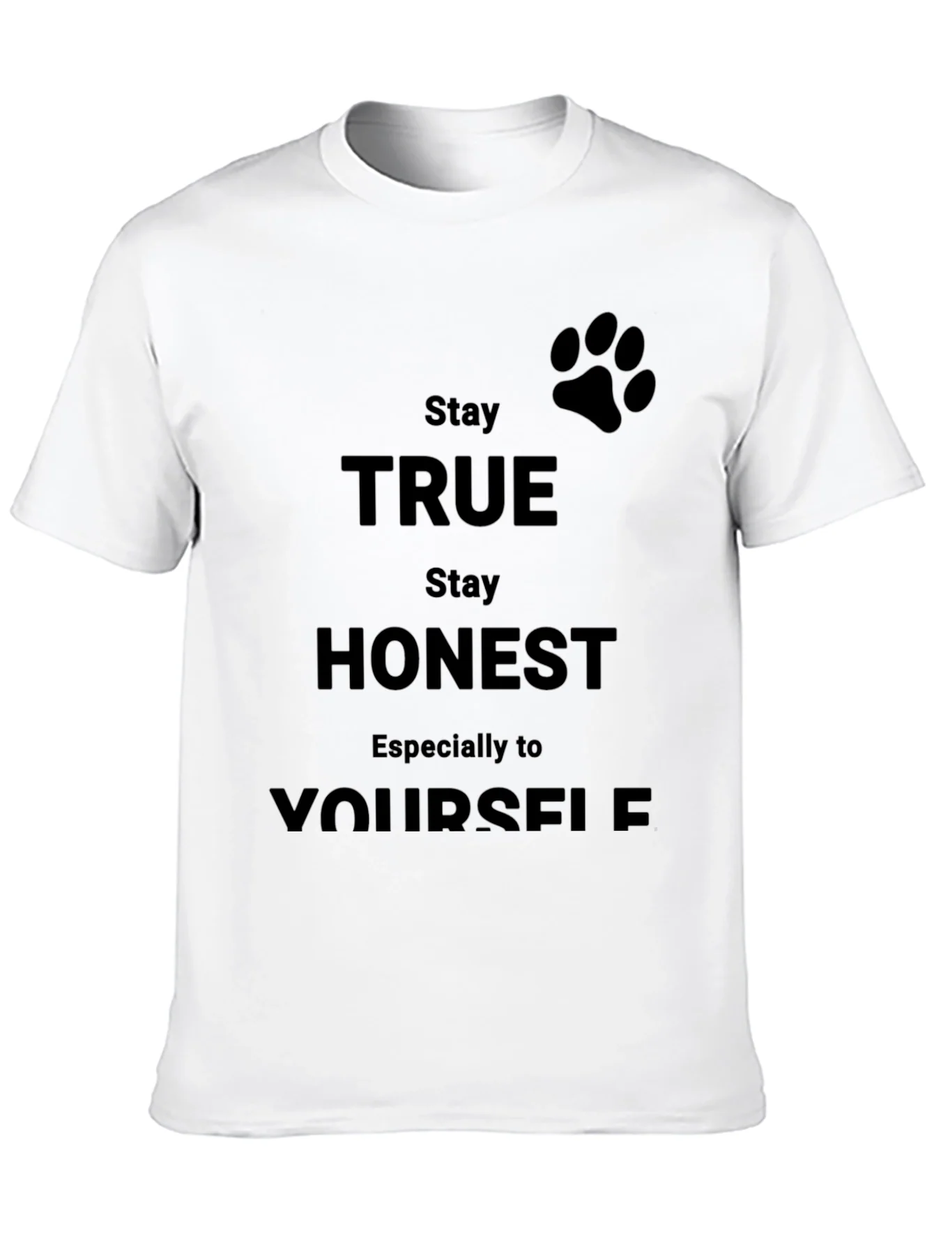 Camiseta Negra S¨¦ Verdadero Contigo Mismo