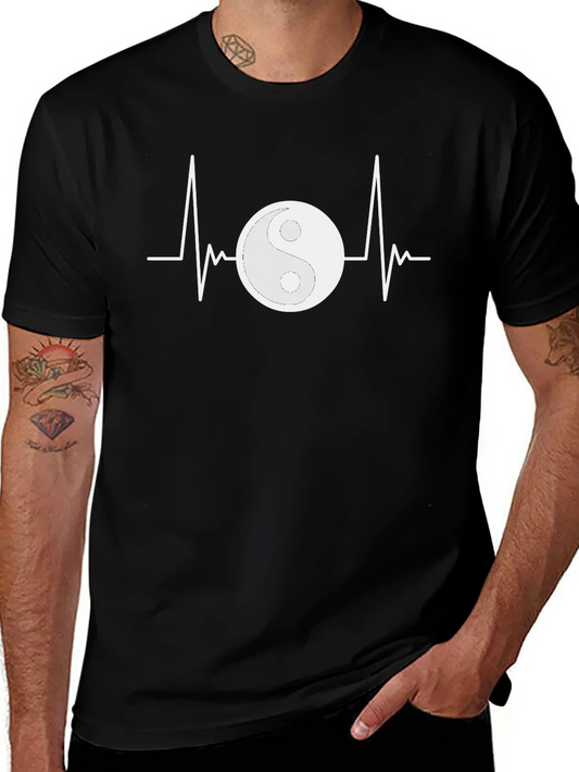 Camiseta Negra Yin Yang Latido