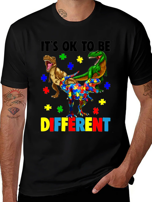 Camiseta Est¨¢ Bien Ser Diferente con Dinosaurios