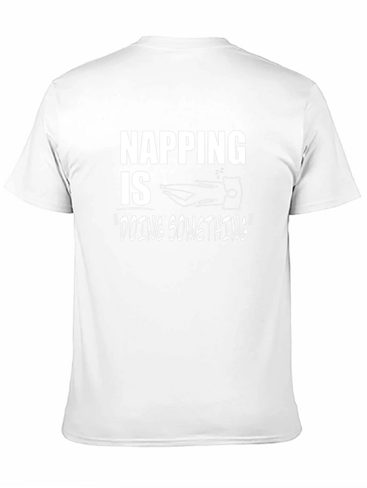 Camiseta Negra Napping is Doing Something