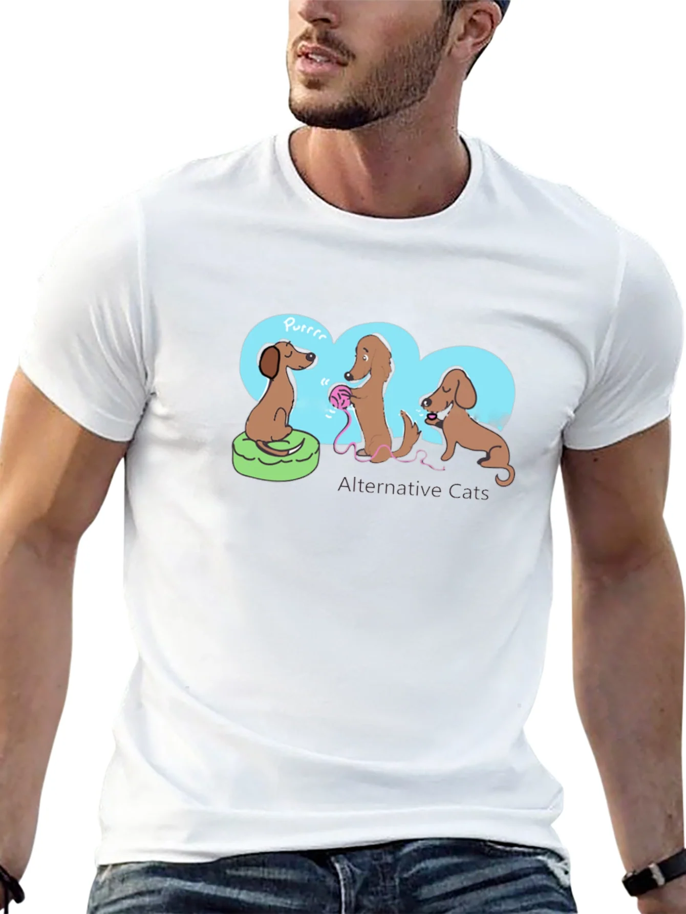 Rebbecca Dachshund Alternative Cats Graphic Tee