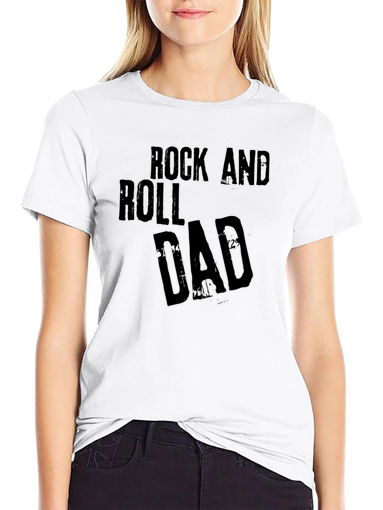 Camiseta Negra Rock and Roll Dad
