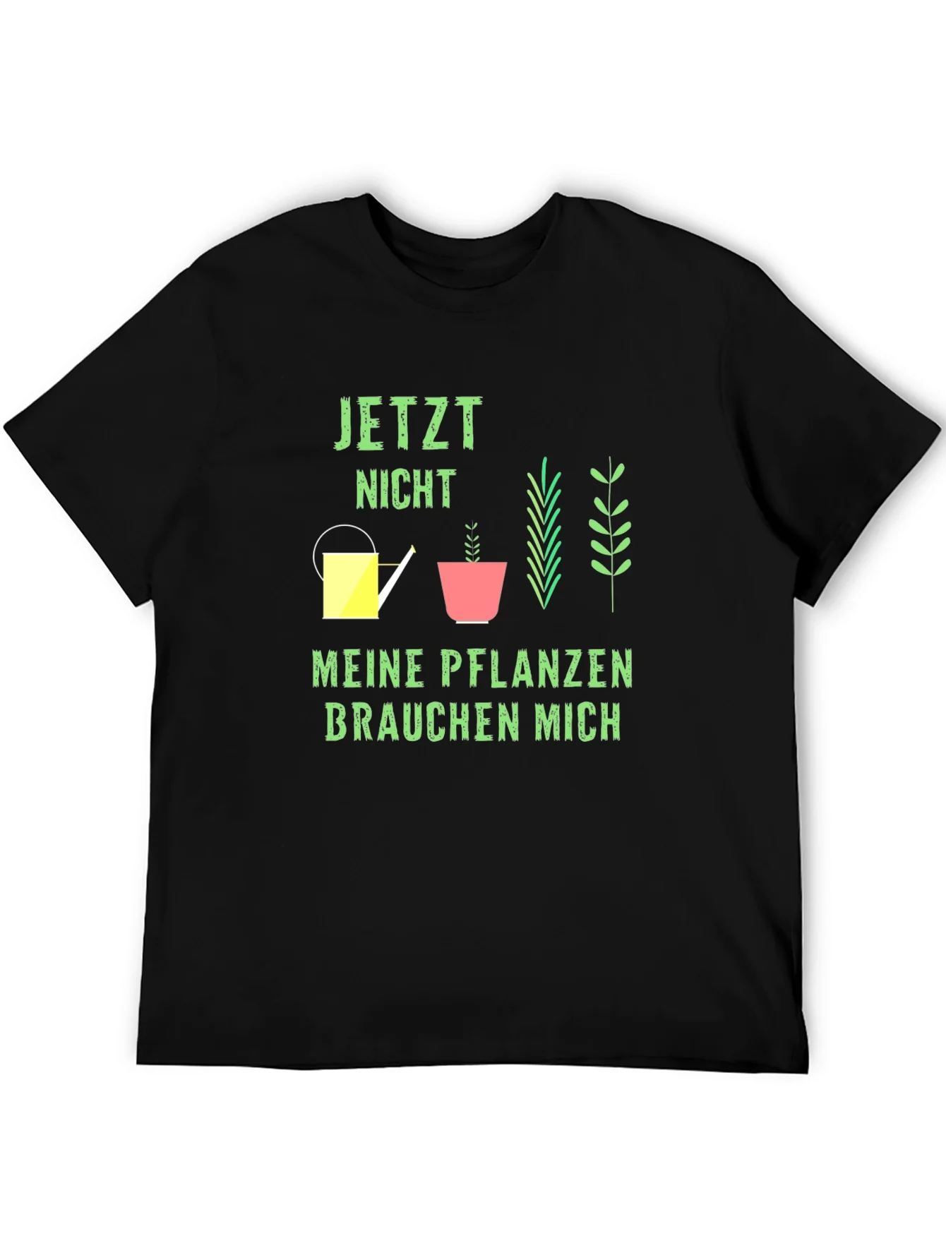 Camiseta Negra Jardiner¨ªa Jetzt Nicht Meine Pflanzen
