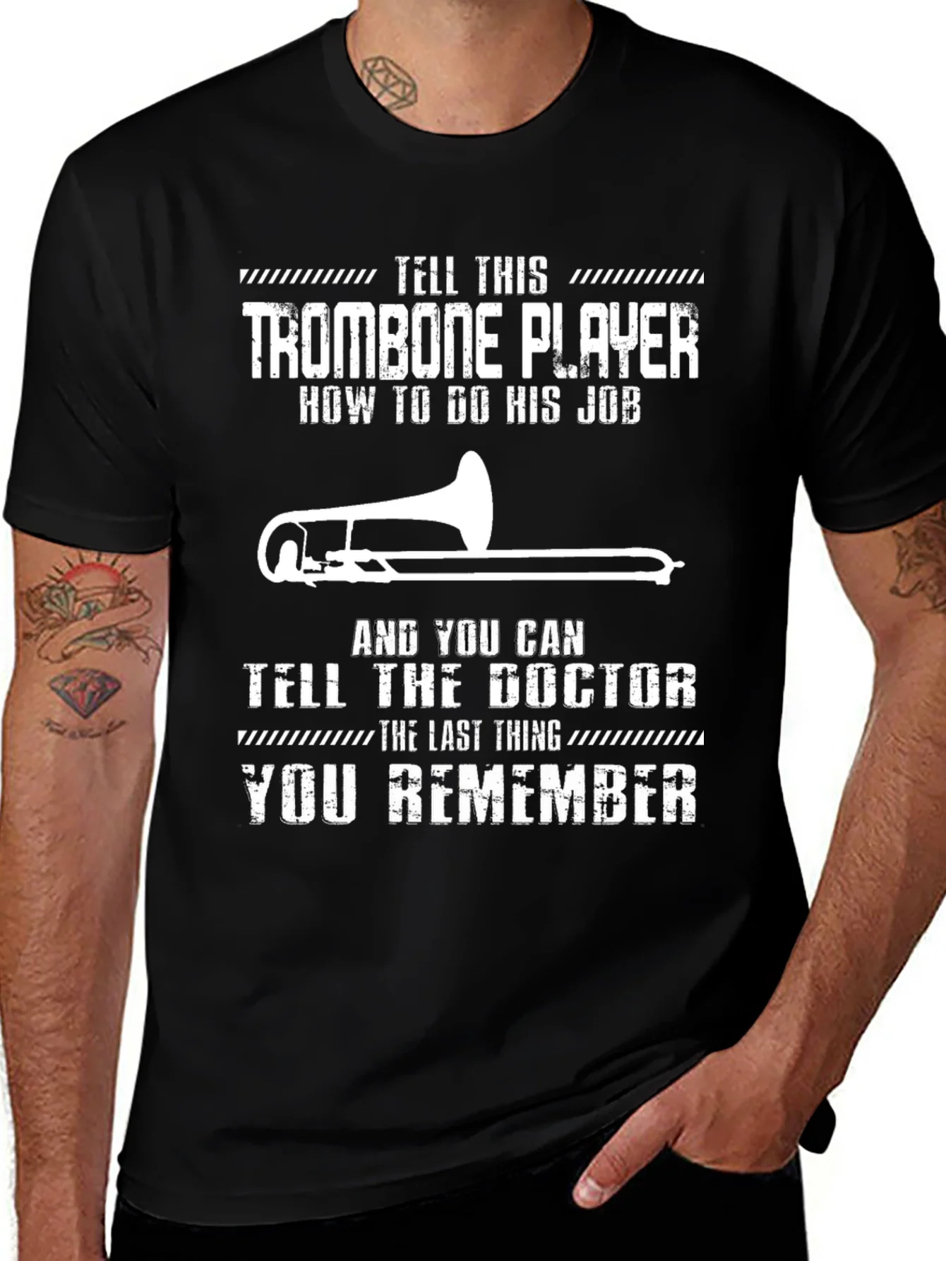 Camiseta Negra Trombonista