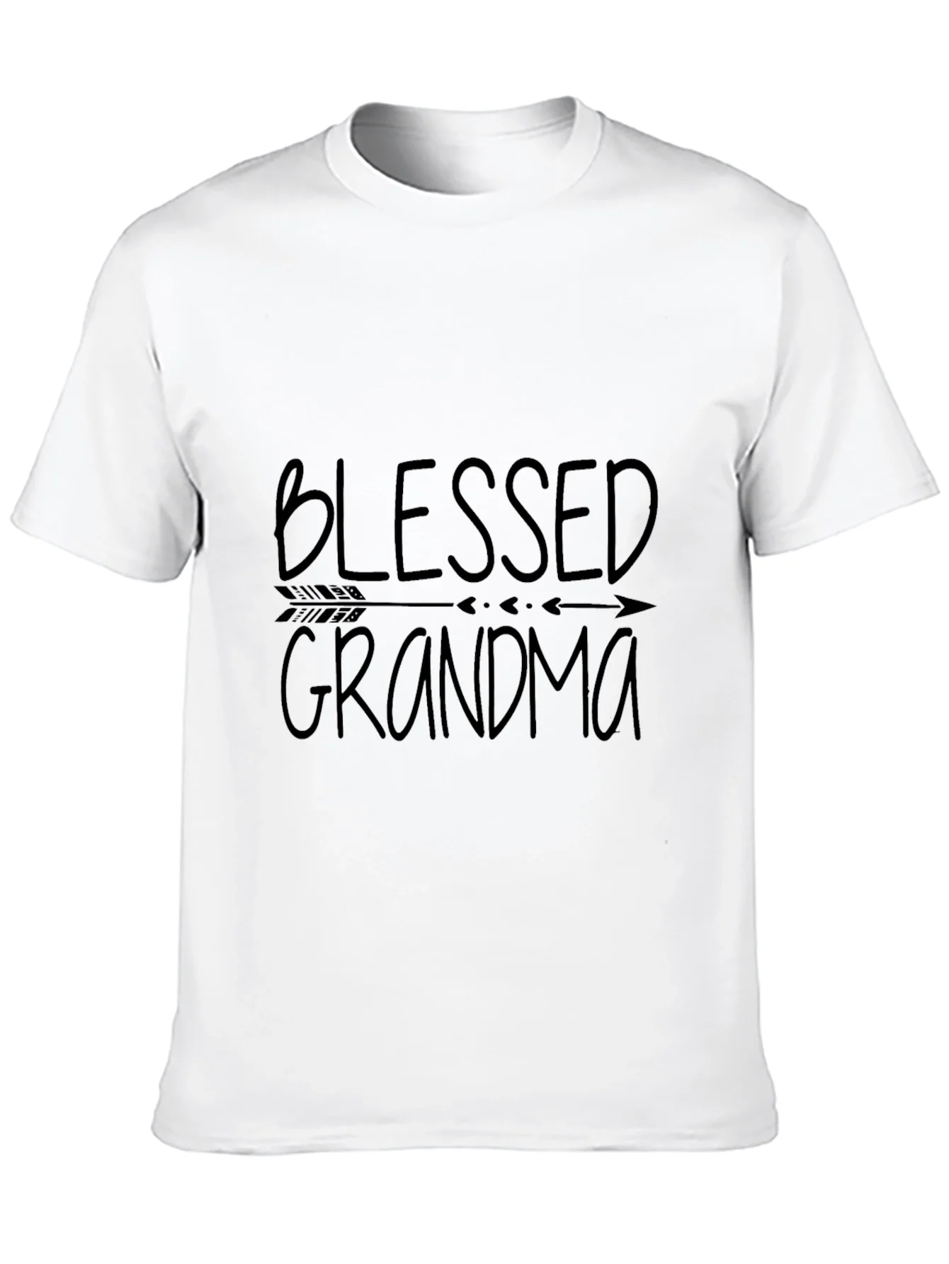 Camiseta Negra Blessed Grandma para Abuelas