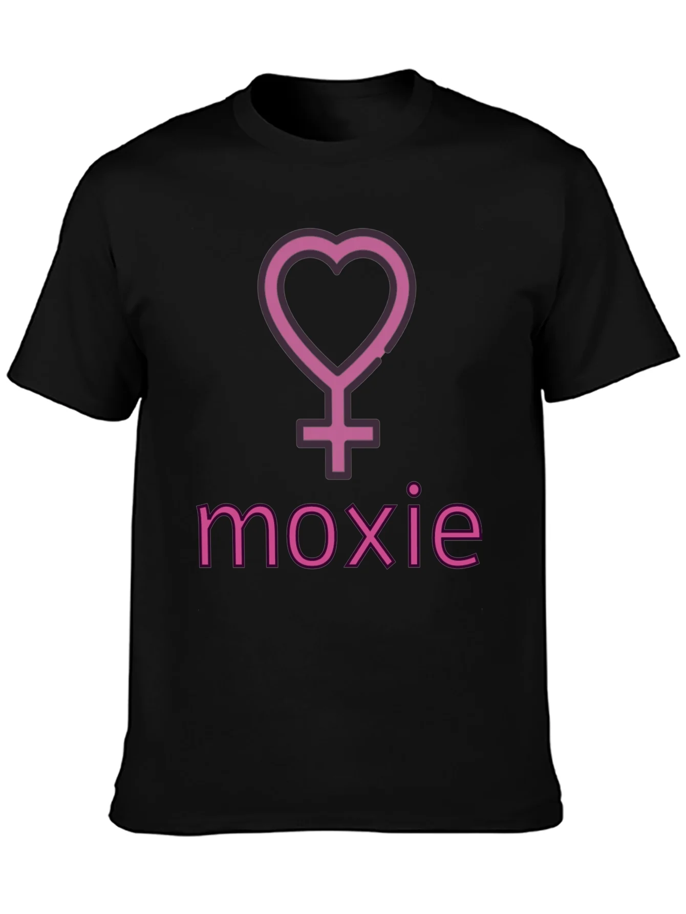 Camiseta Negra Moxie S¨ªmbolo Femenino Coraz¨®n