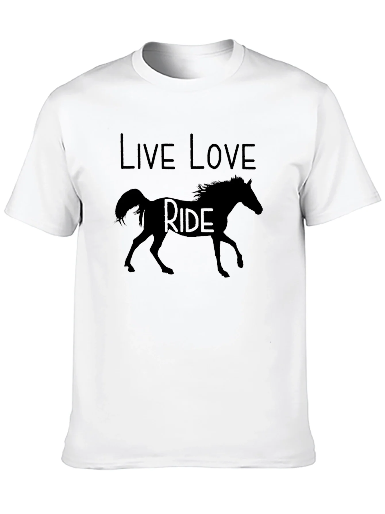 Rebbecca Live Love Ride Horse Graphic T-Shirt