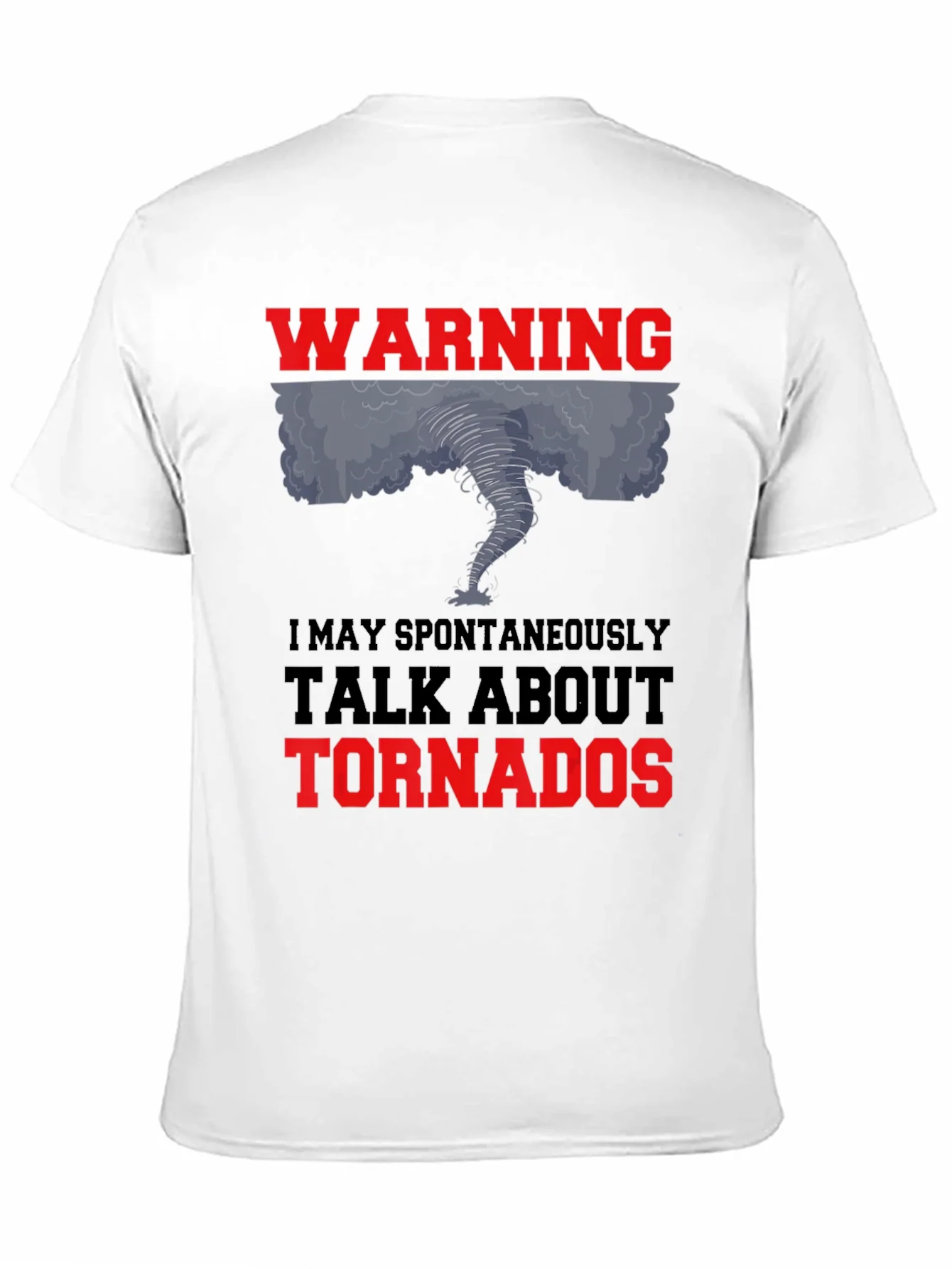 Camiseta Negra: Warning Tornado