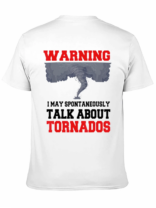 Camiseta Negra: Warning Tornado