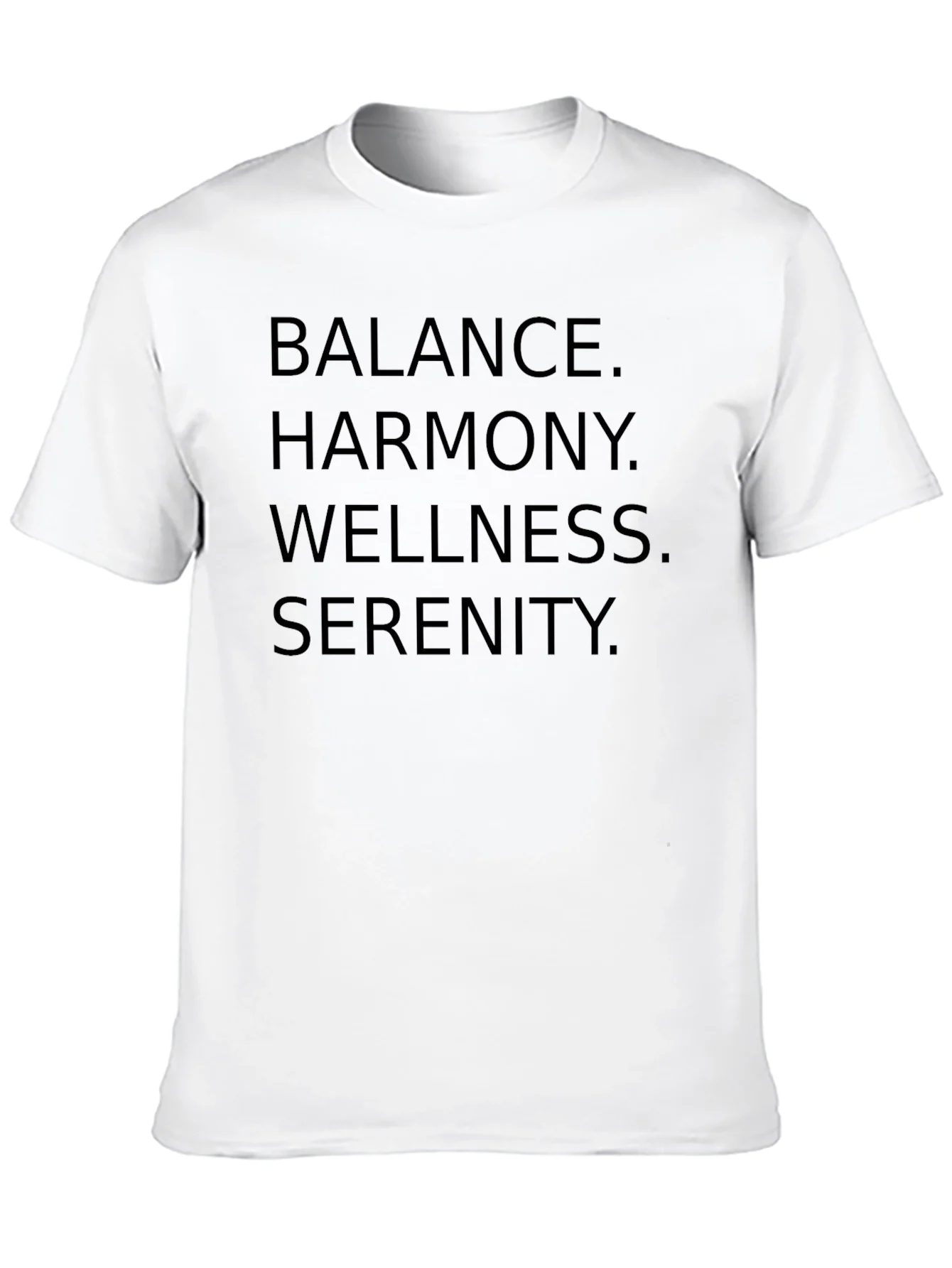 Rebbecca Balance Harmony Wellness Serenity Black Tee